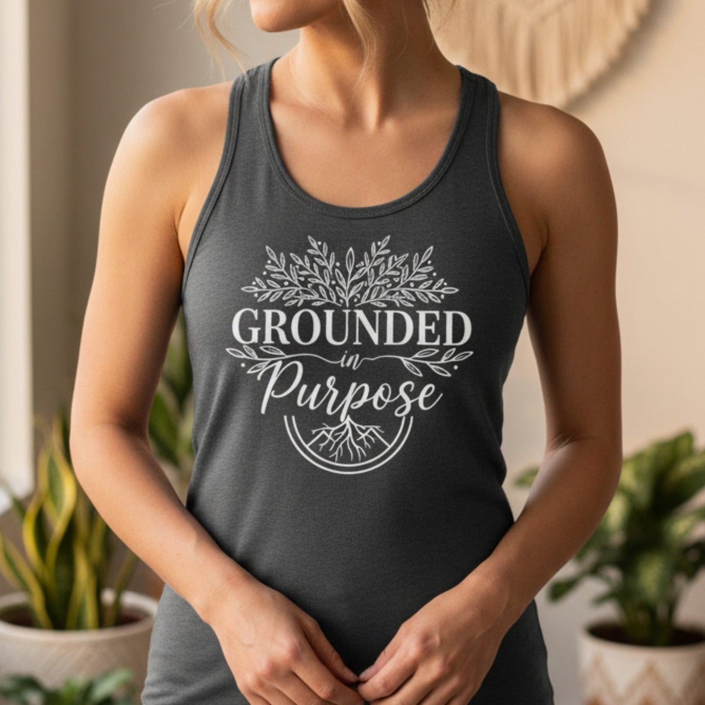 Grounded In Purpose Tank Top | Spiritual Yoga Tank for Women - Best Life Apparel