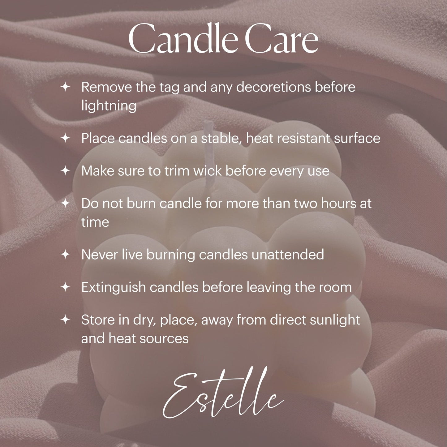 Handmade Rose Flower Candle | Vegan Soy Pillar Candle - Best Life Apparel
