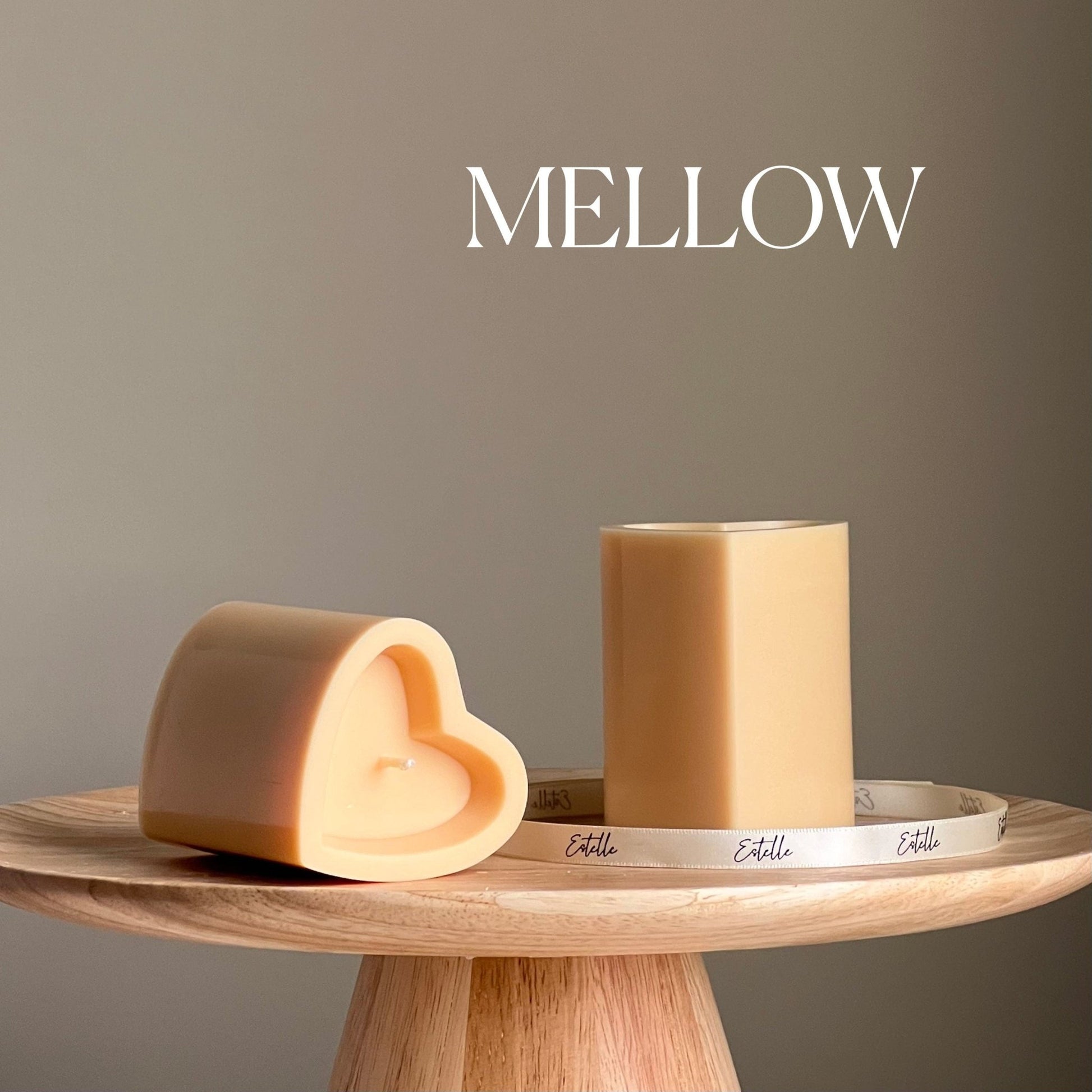 Heart Soy Pillar Candle | Minimalist Home Decor - Best Life Apparel