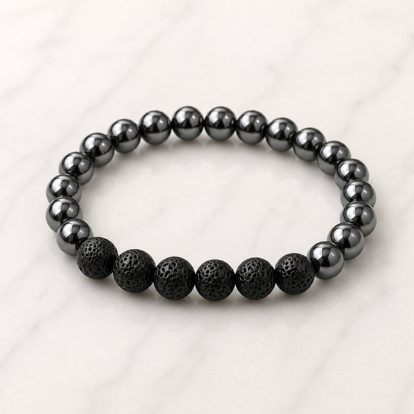 Hematite Crystal Chip Bracelet | Grounding & Protection Healing Jewelry