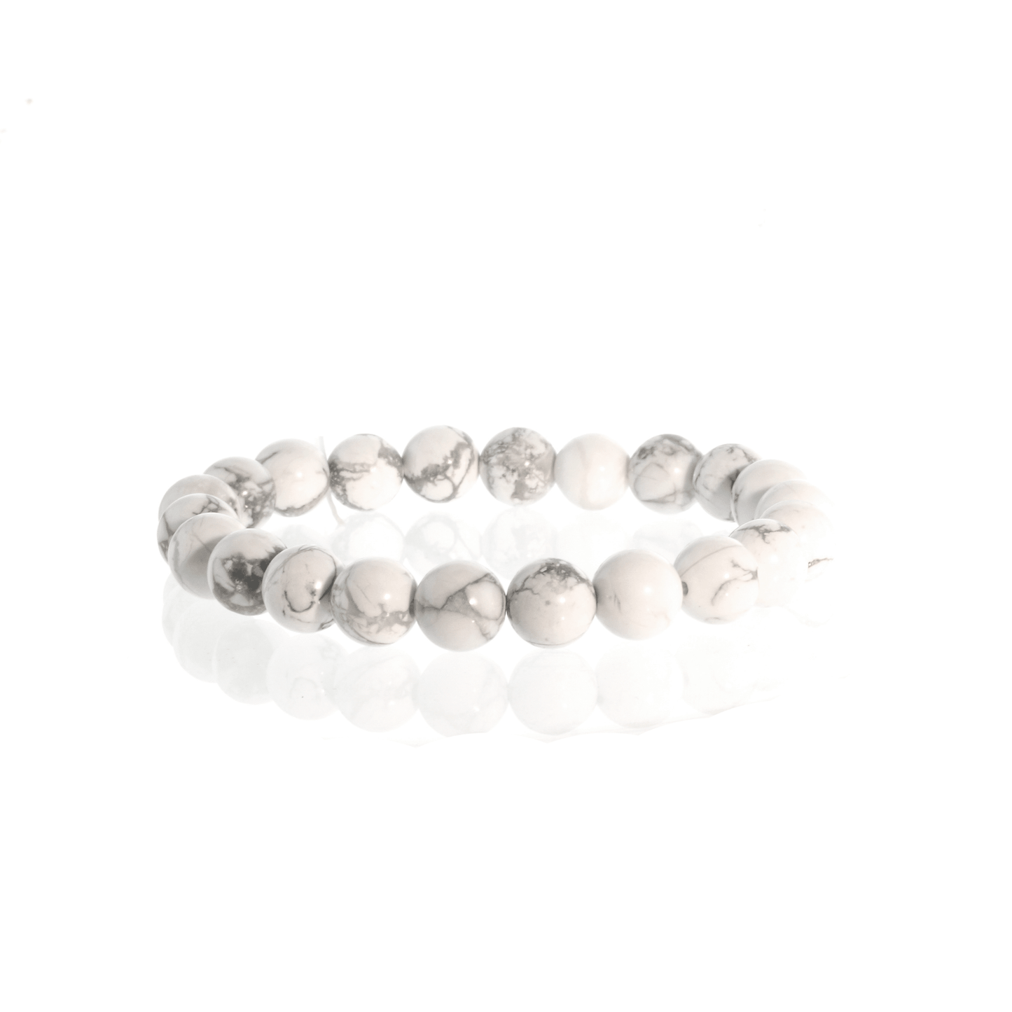 Howlite White Bead Bracelet - Best Life Apparel