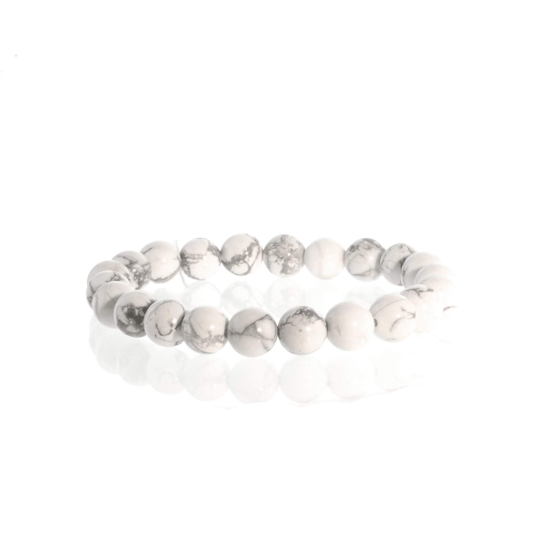Howlite White Bead Bracelet - Best Life Apparel