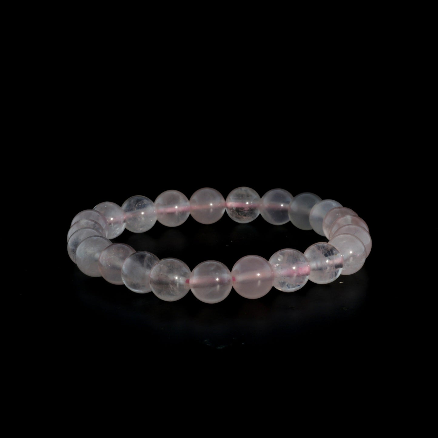 Heart chakra rose quartz bracelet for attracting love and inner peace