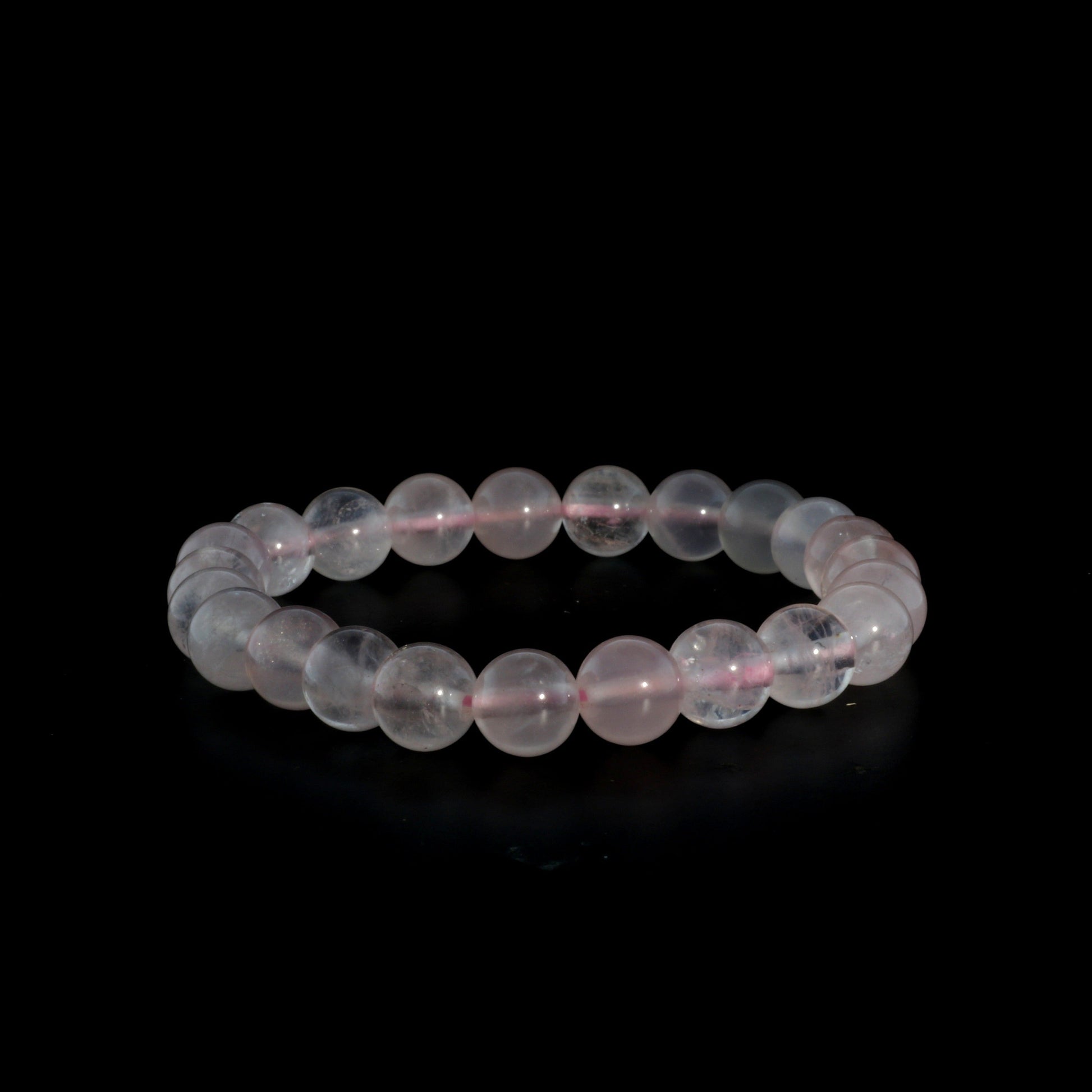 Heart chakra rose quartz bracelet for attracting love and inner peace
