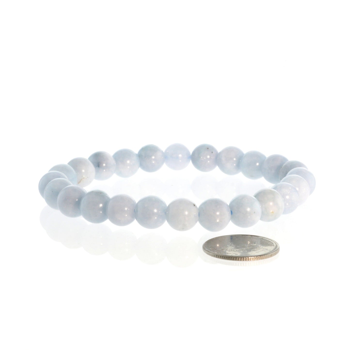 Natural aquamarine healing bracelet for inner calm and clear communication