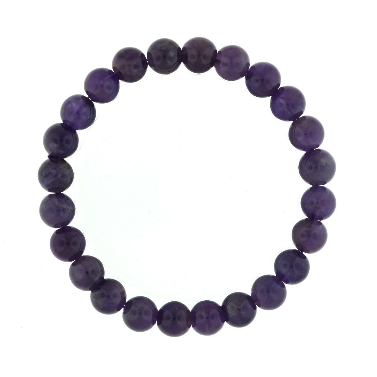 Natural amethyst healing bracelet for anxiety relief and restful sleep