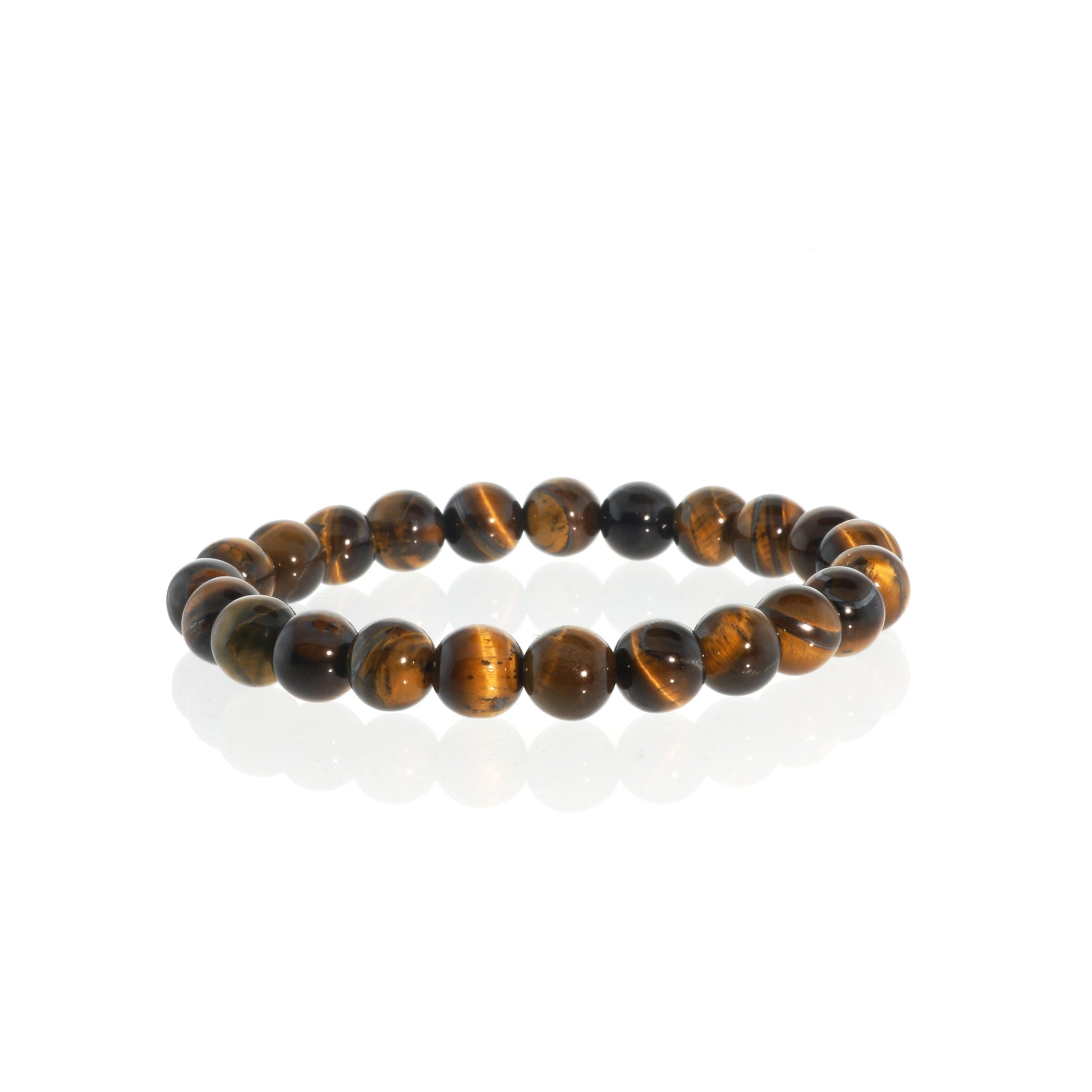 Empowering and abundance-attracting gold tiger's eye bead bracelet