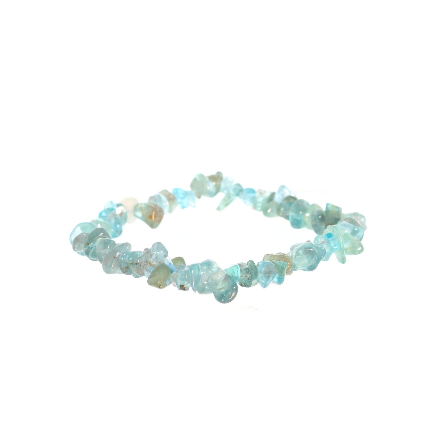 Throat chakra blue apatite bracelet for clear communication