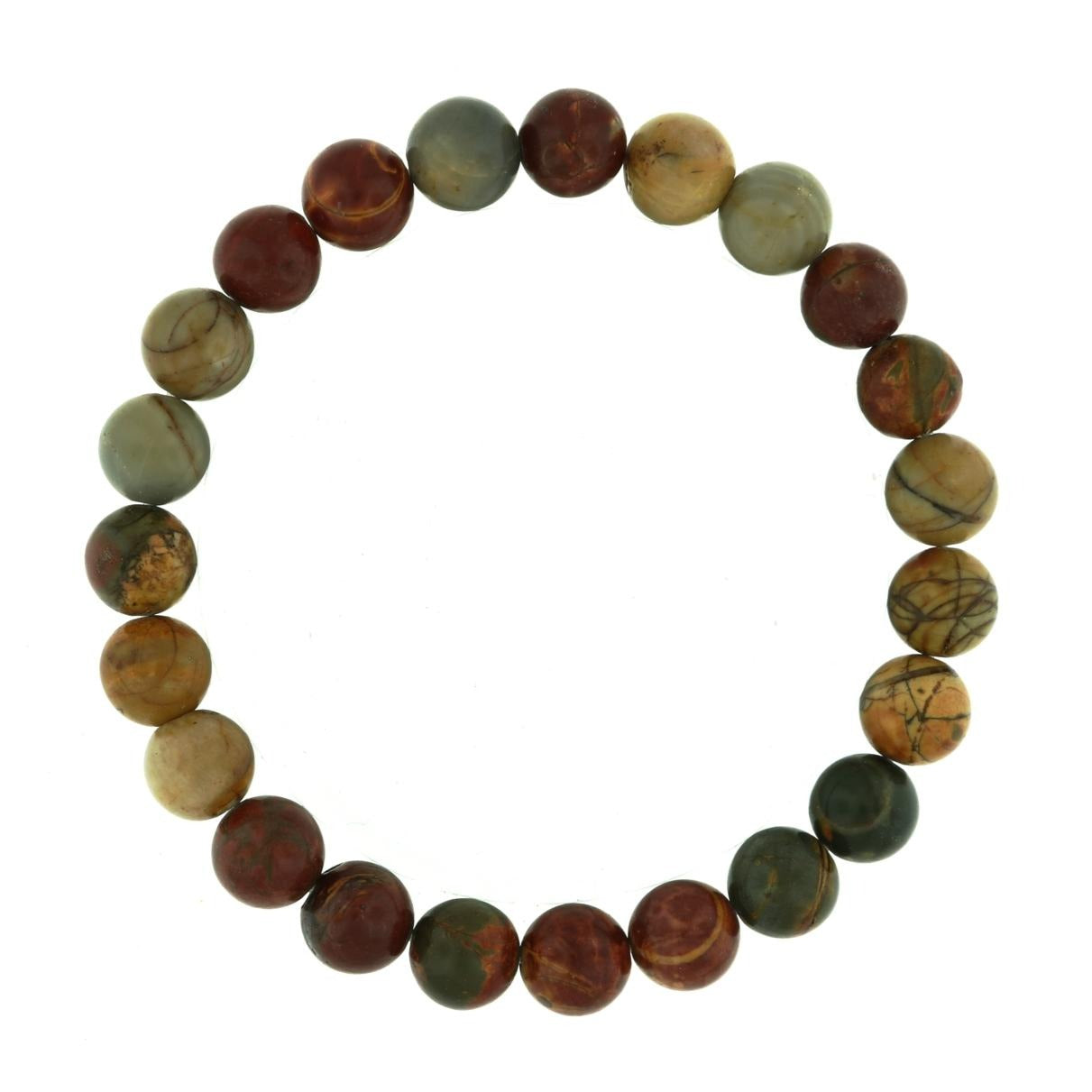 Picasso jasper crystal bracelet for transformation and positive relationships