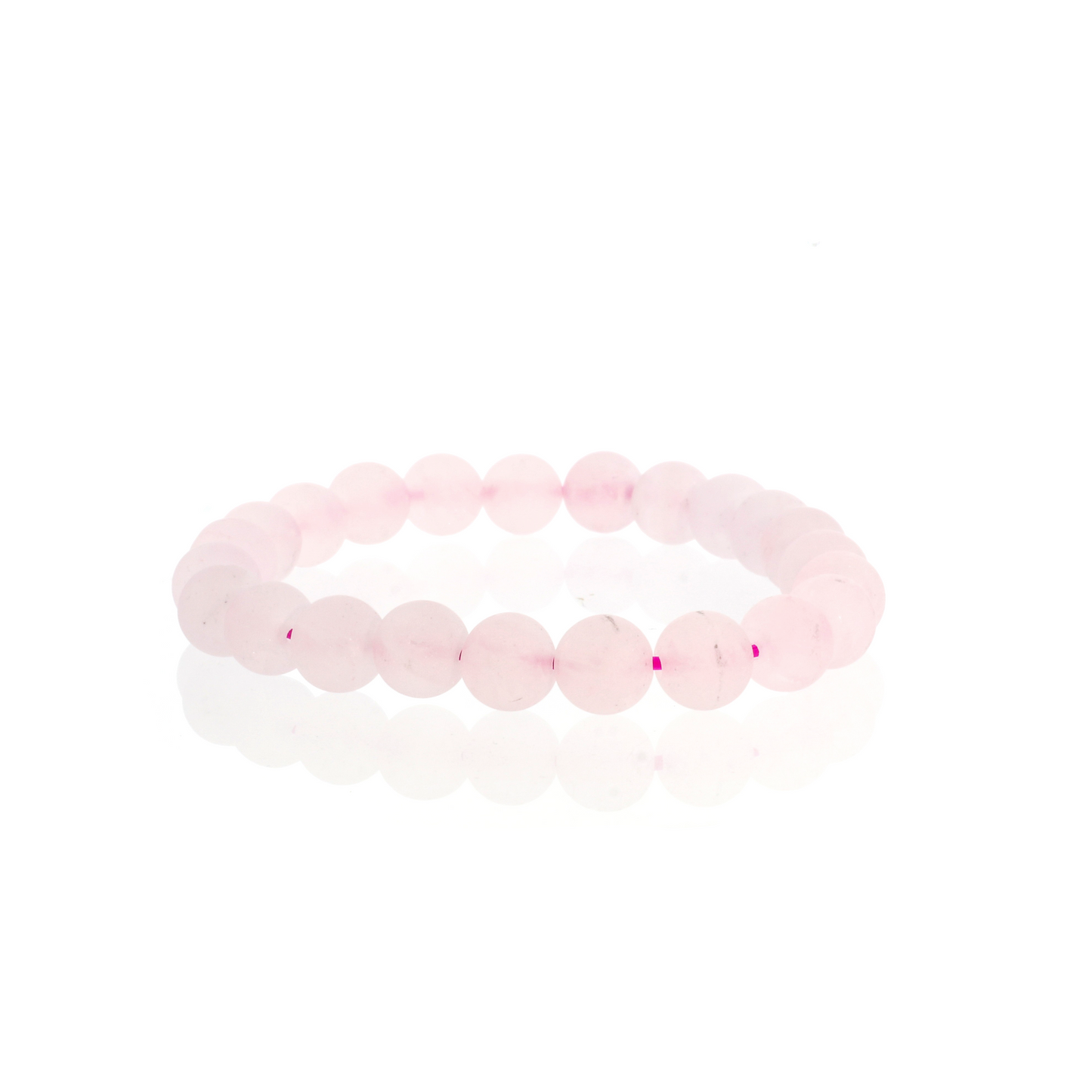 Soft pink rose quartz bracelet for nurturing and calming energy