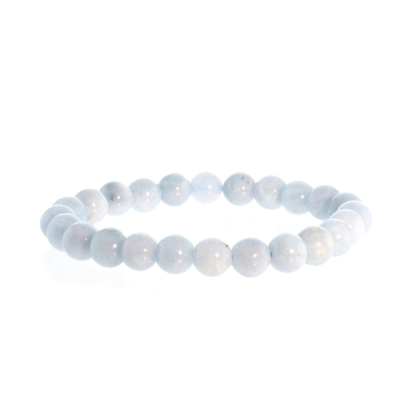 Aquamarine crystal bracelet for stress relief, clarity and emotional healing