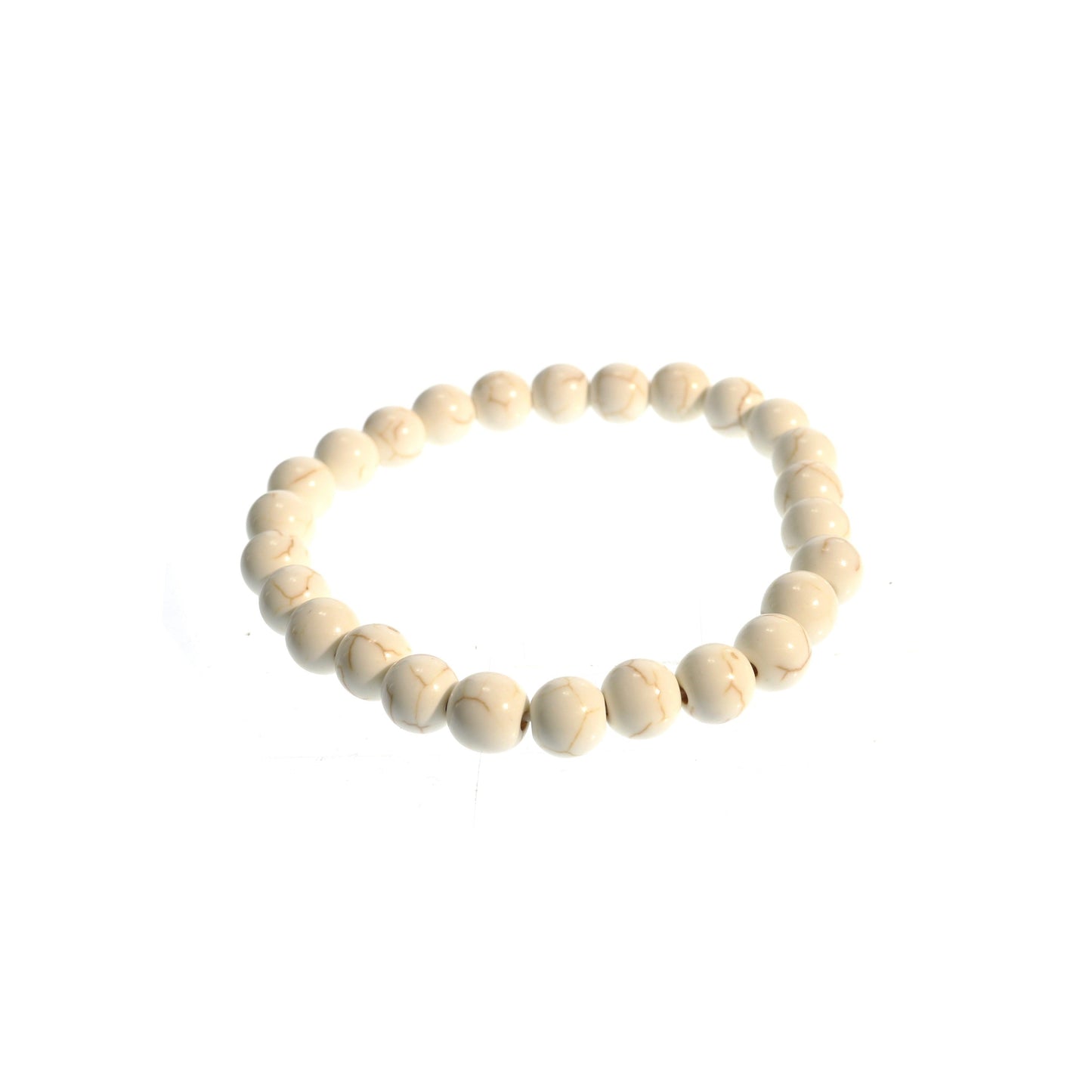 White howlite healing bracelet for crown chakra and higher consciousness