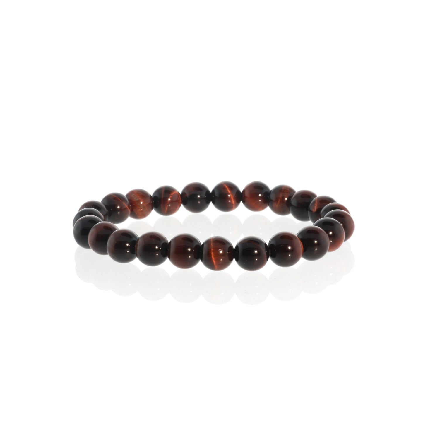 Red tiger's eye crystal bracelet for confidence and vitality