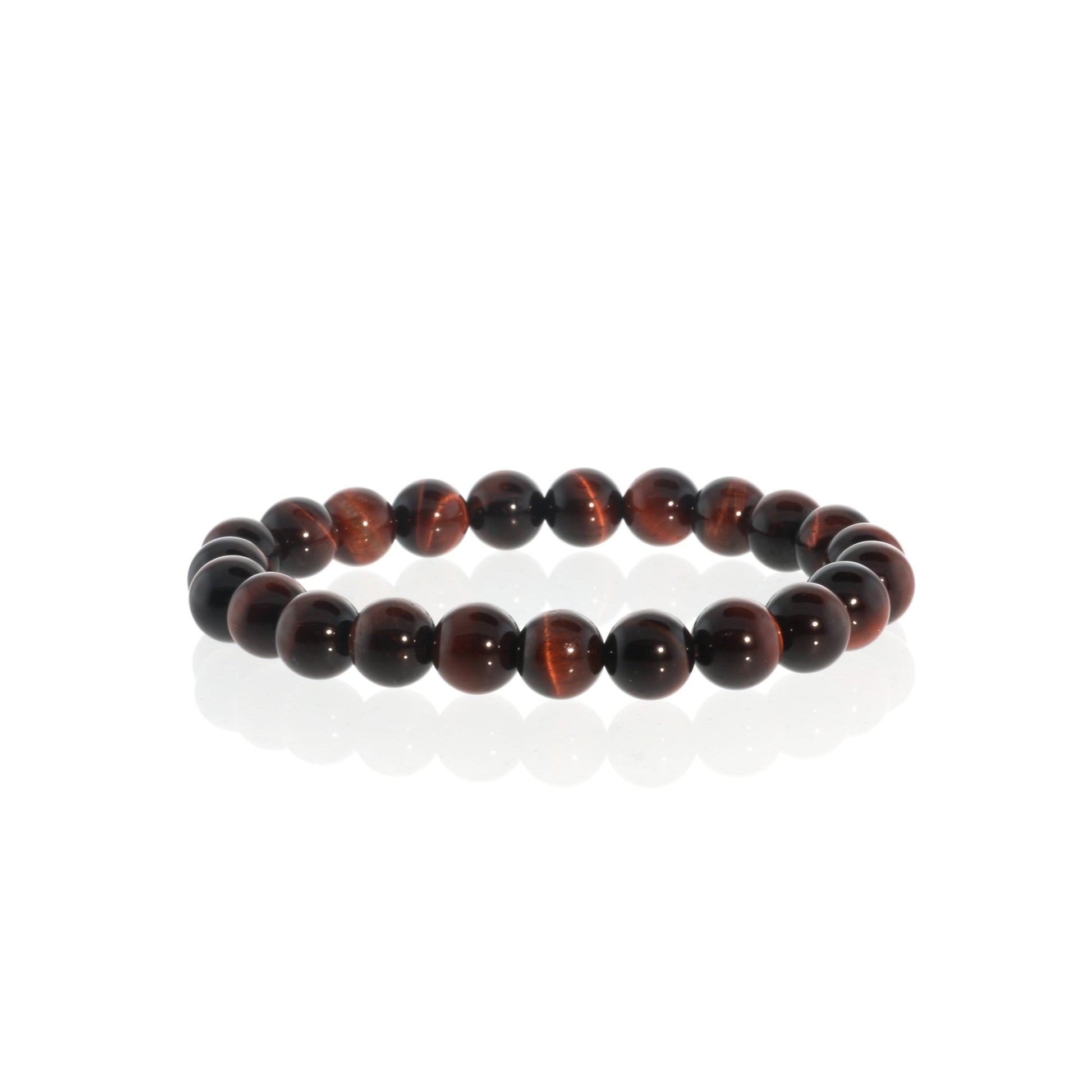 Red tiger's eye crystal bracelet for confidence and vitality