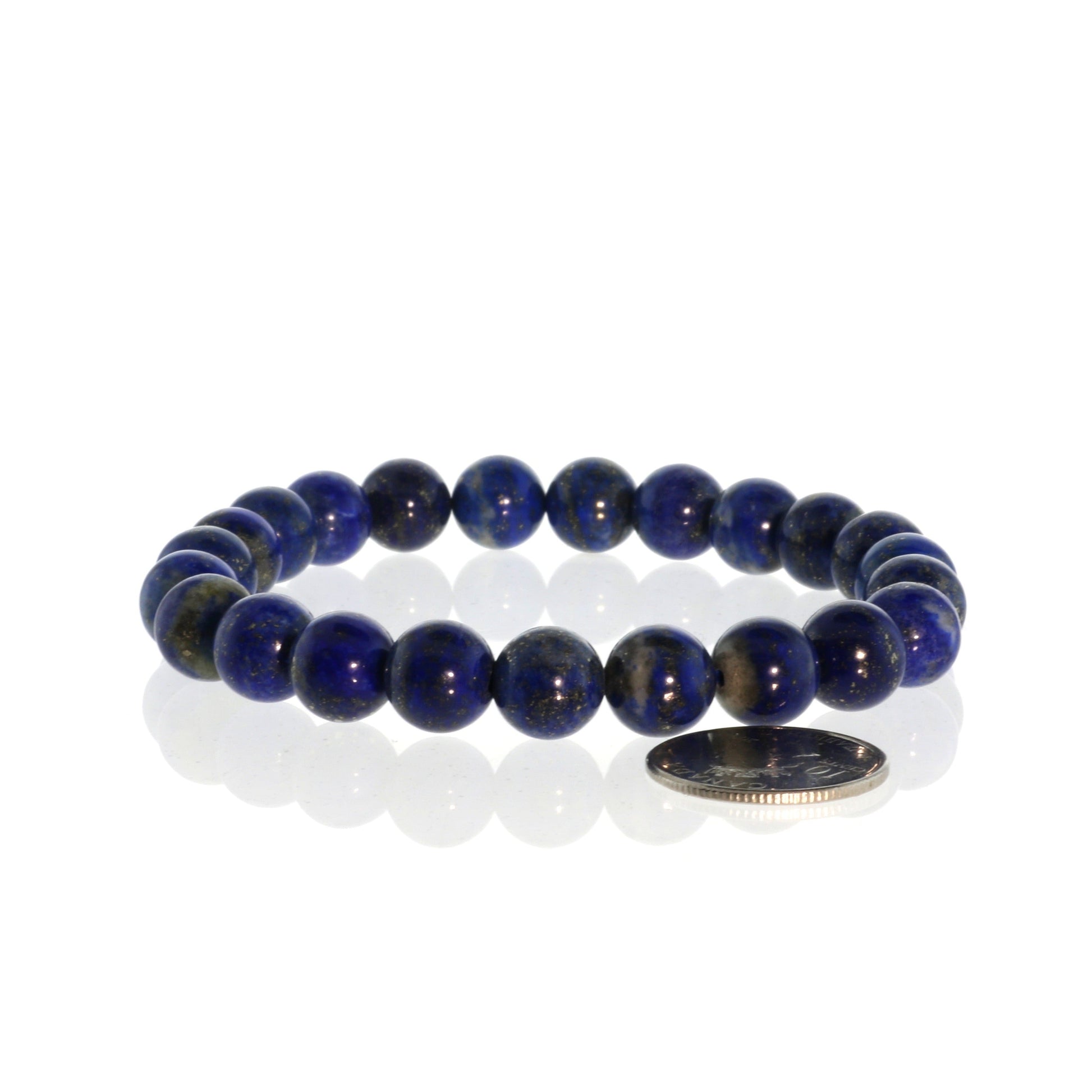 Natural lapis lazuli healing bracelet for stress relief and deep calm