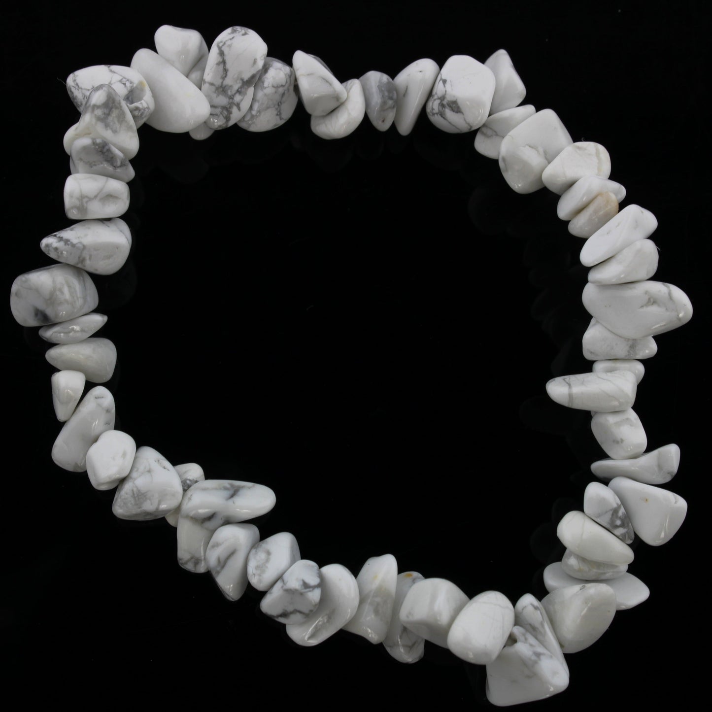 Calming howlite bead bracelet for emotional healing and inner stillness