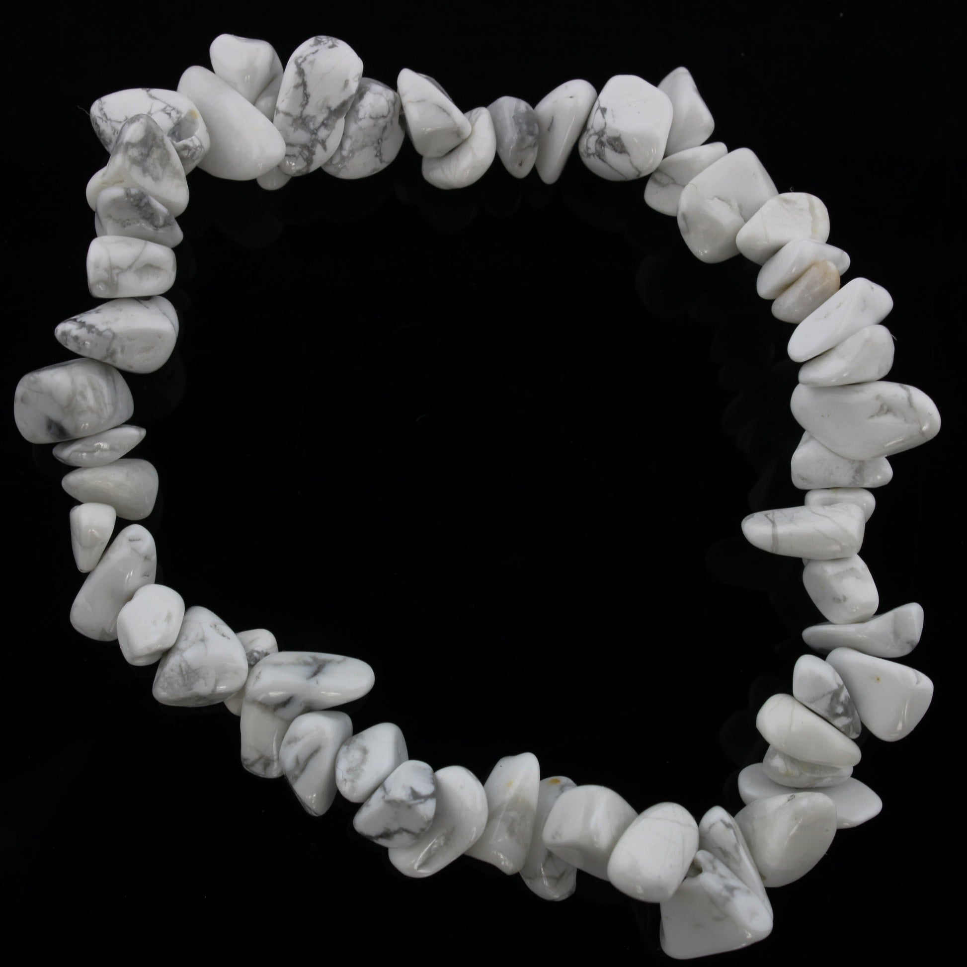 Calming howlite bead bracelet for emotional healing and inner stillness
