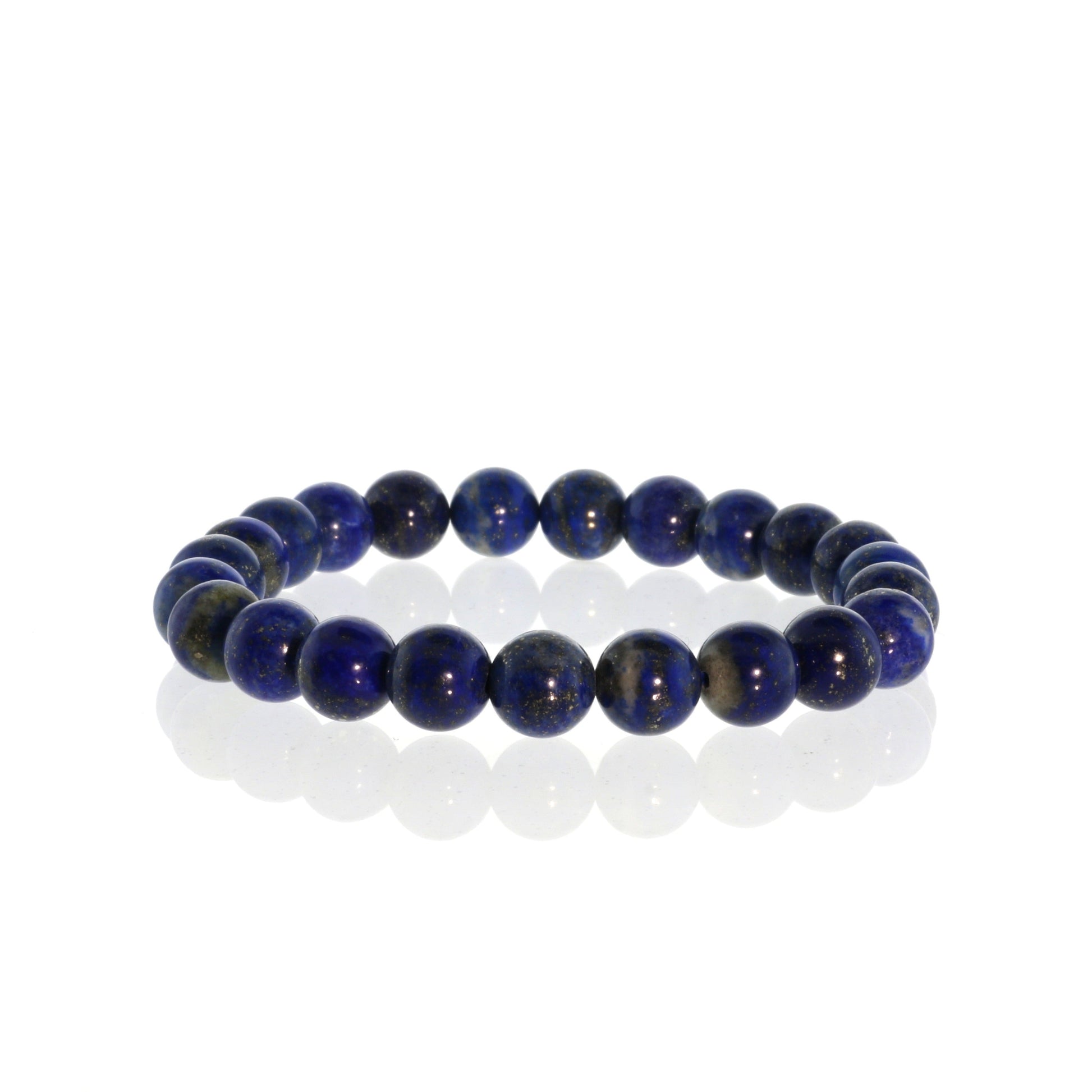 Wisdom and truth-awakening lapis lazuli bracelet in deep celestial blue