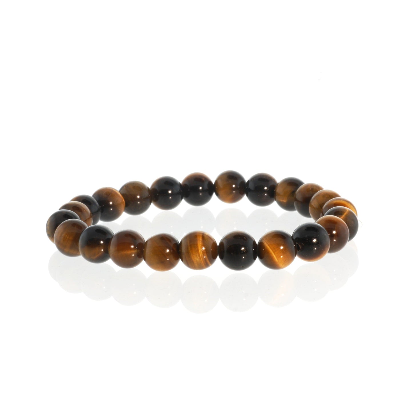 Gold tiger's eye crystal bracelet for confidence, courage and prosperity