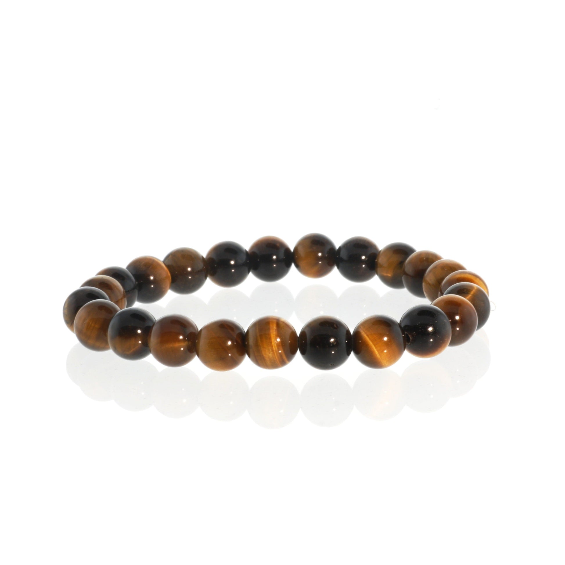 Gold tiger's eye crystal bracelet for confidence, courage and prosperity
