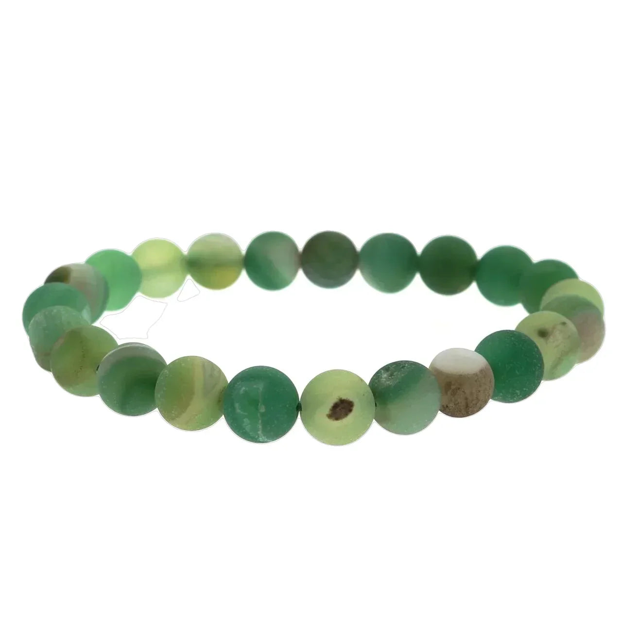 Iridescent druzy agate crystal bracelet for joy and inner light green