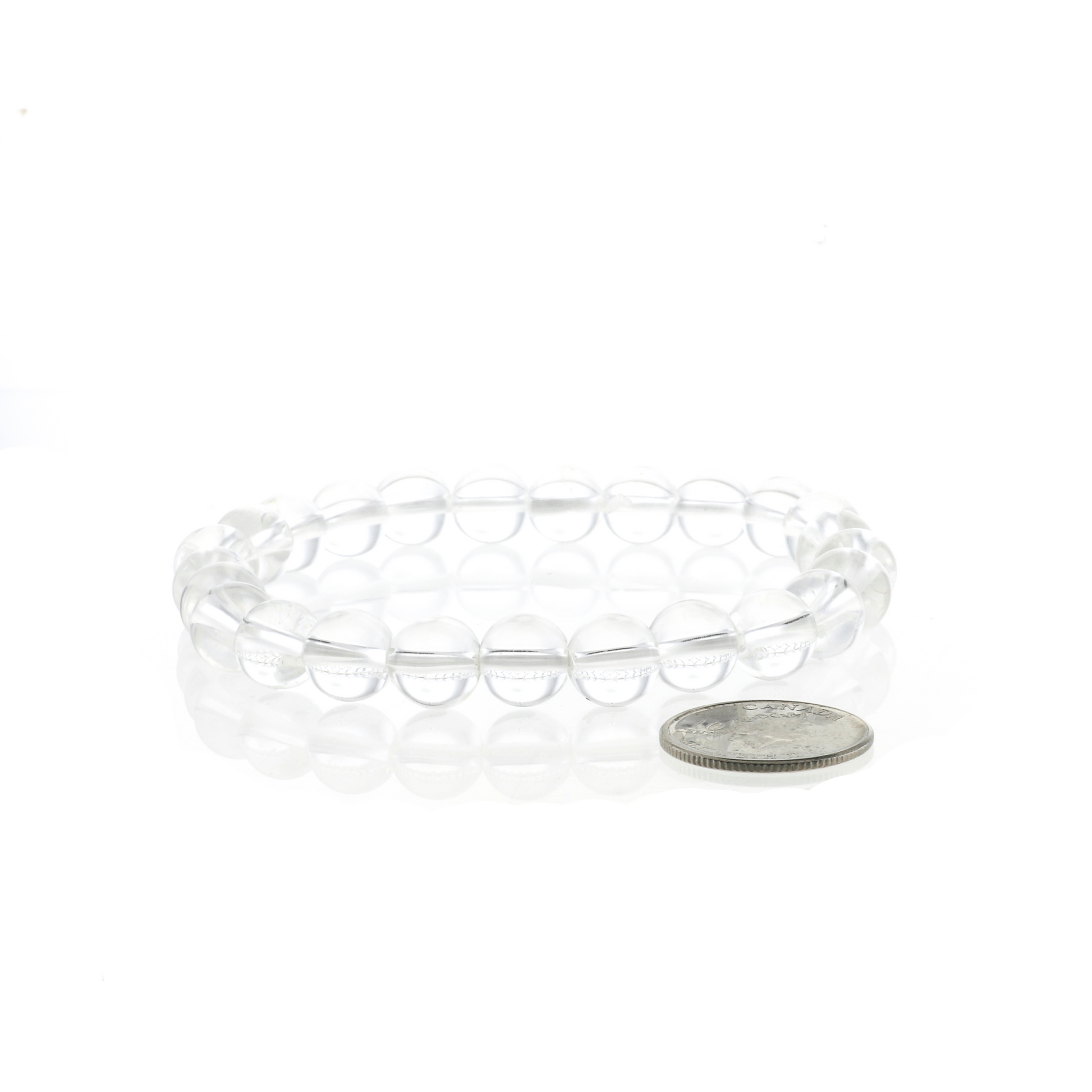 Natural clear quartz healing bracelet for cleansing and positive intentions