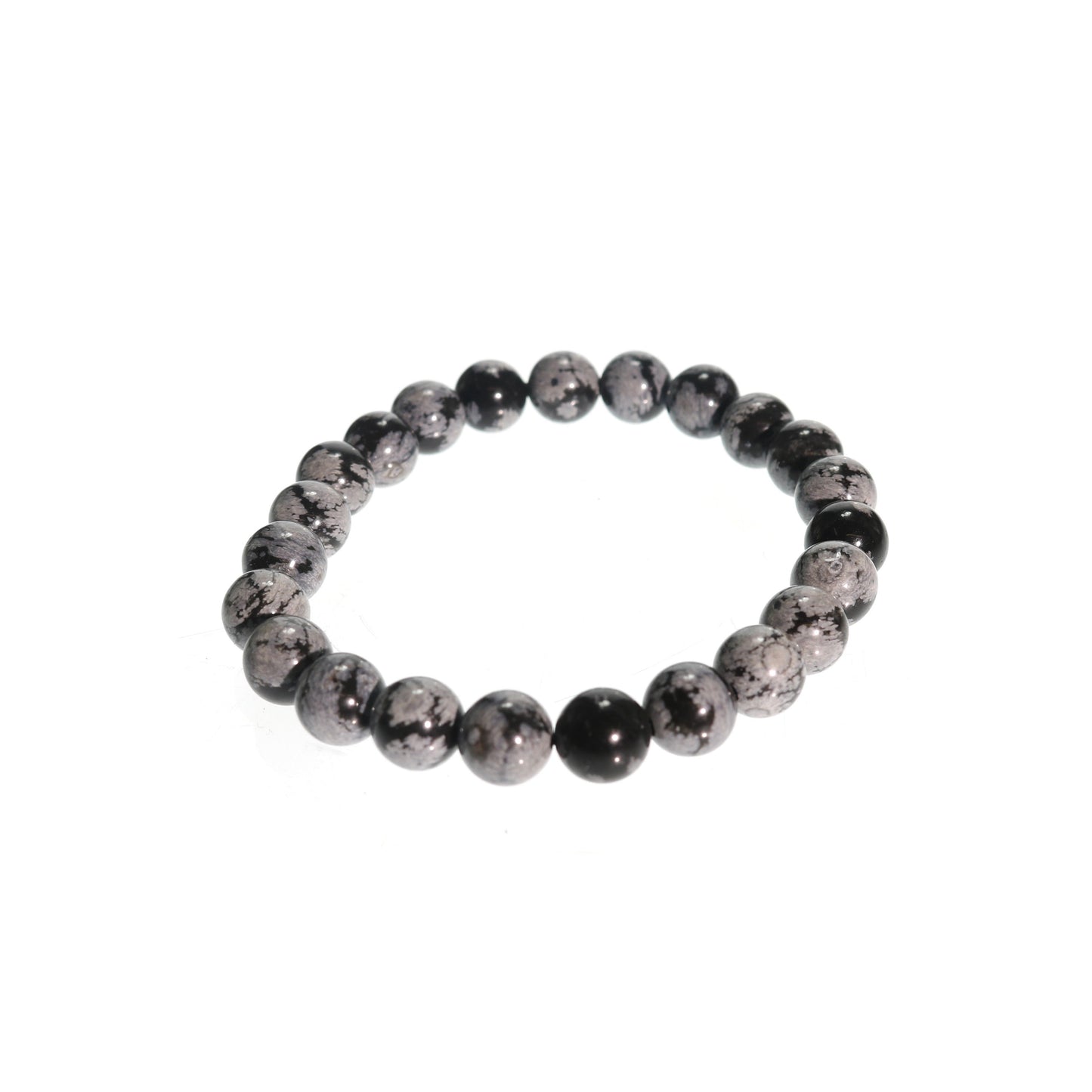 Bracelet de perles d'obsidienne