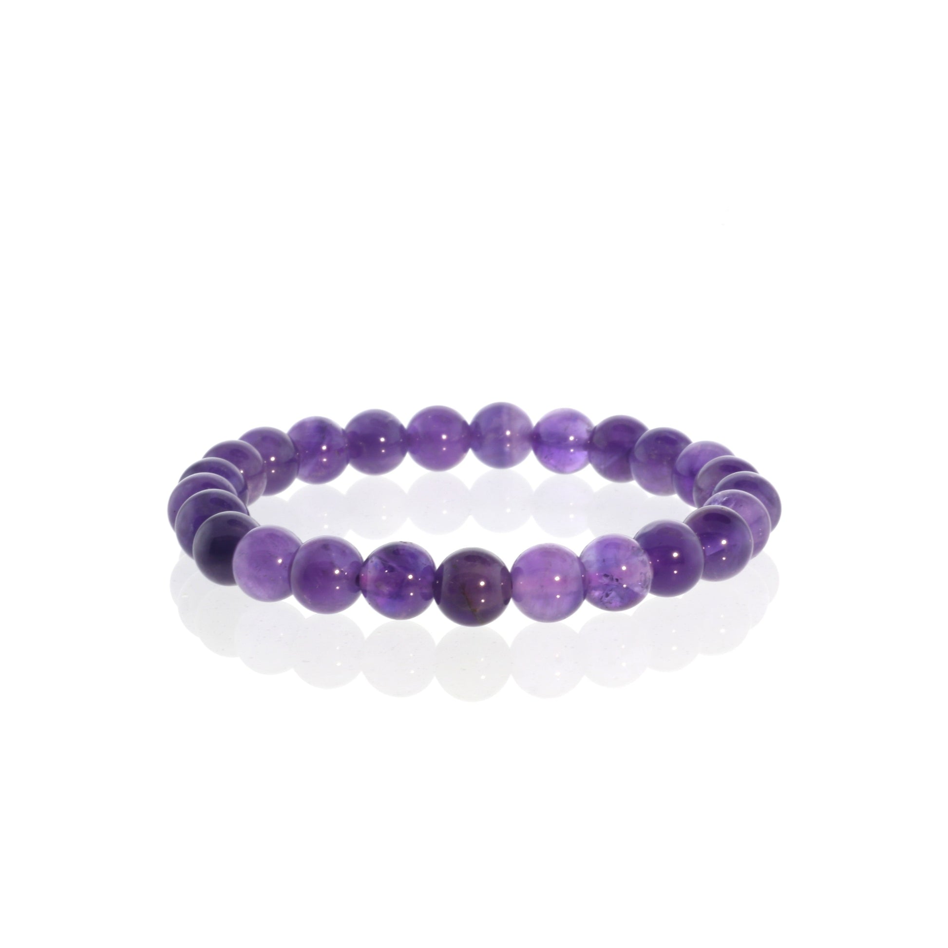 Amethyst crystal bracelet for stress relief, intuition and inner peace