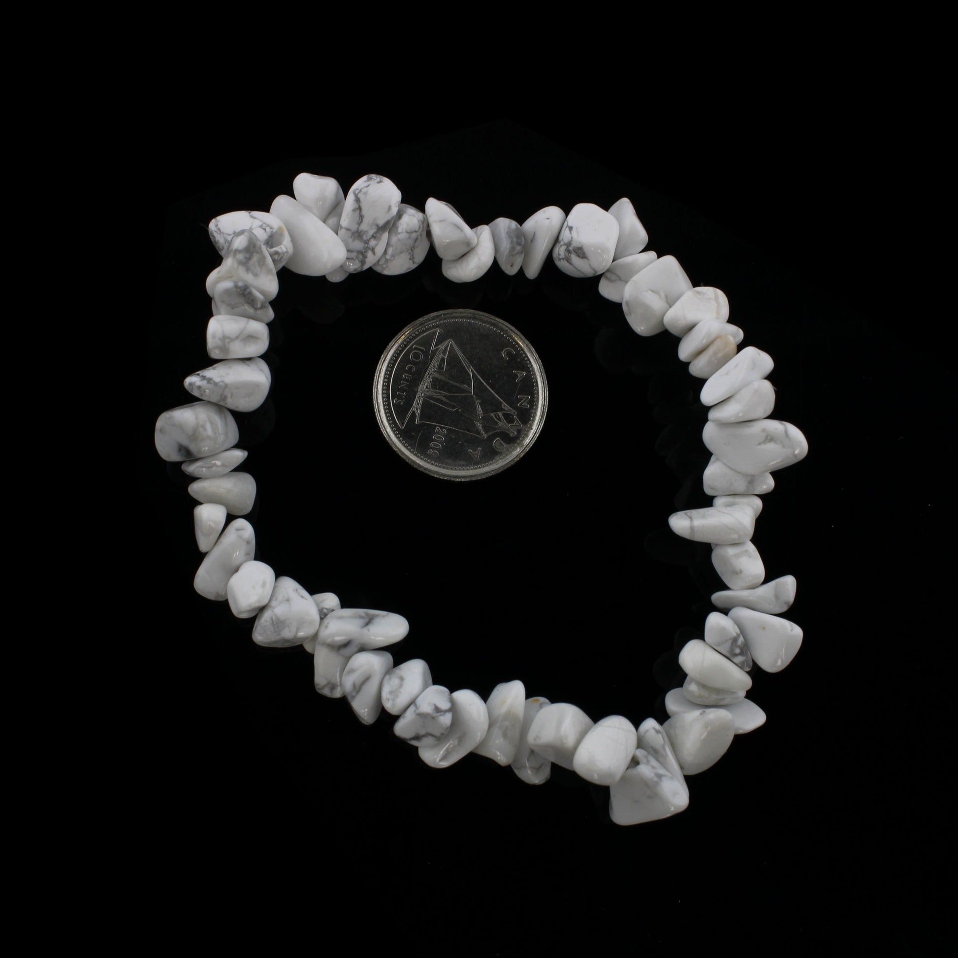 Howlite crystal bracelet for spiritual attunement and positive energy