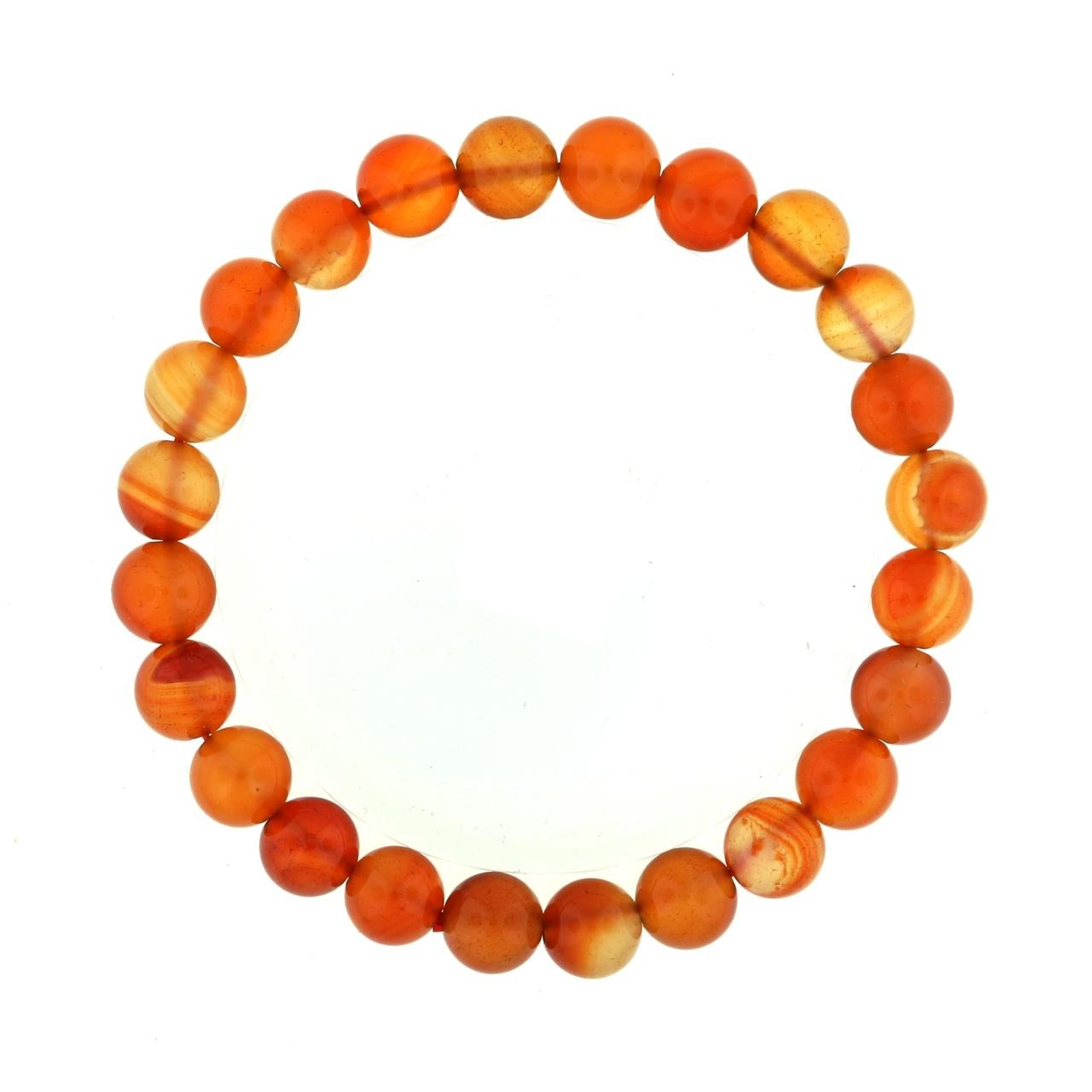 Natural carnelian healing bracelet for confidence and positive life choices