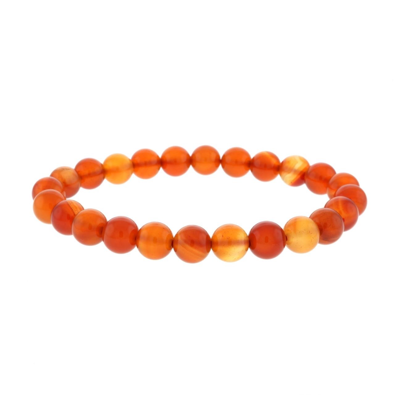 Carnelian crystal bracelet for motivation, creativity and vitality