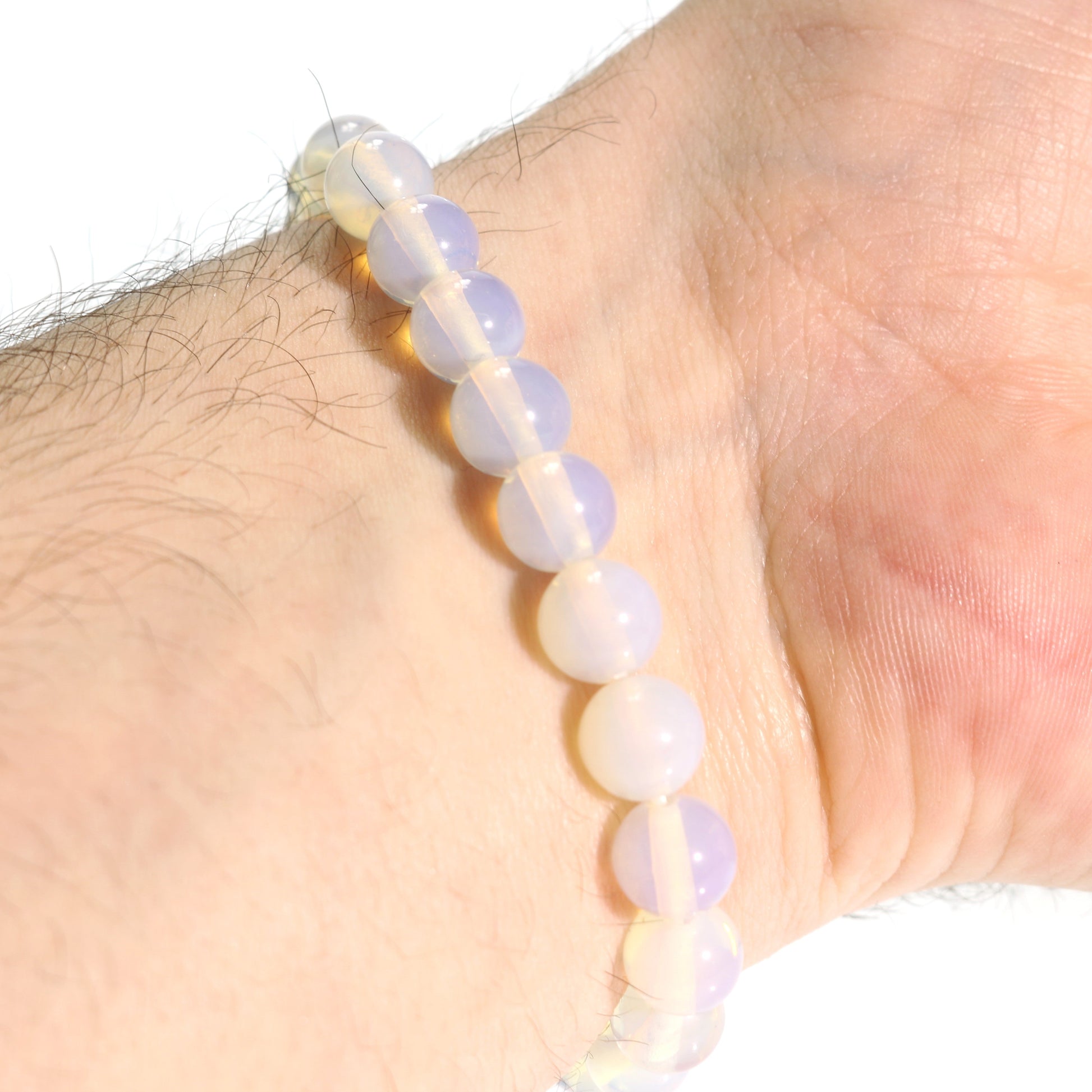 Opalite crystal bracelet for emotional calm, communication and new beginnings