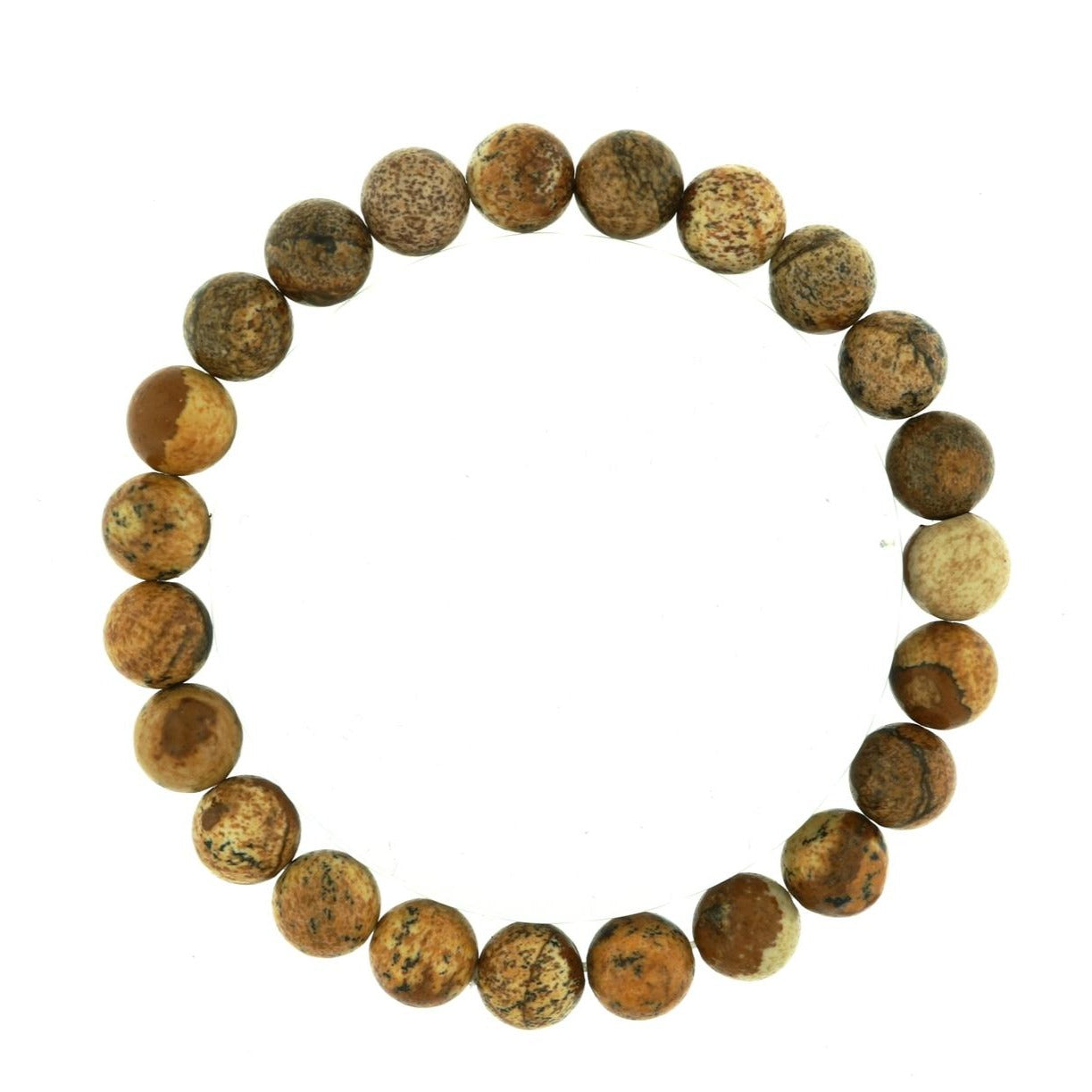 Picture jasper crystal bracelet for creative visualization and stability