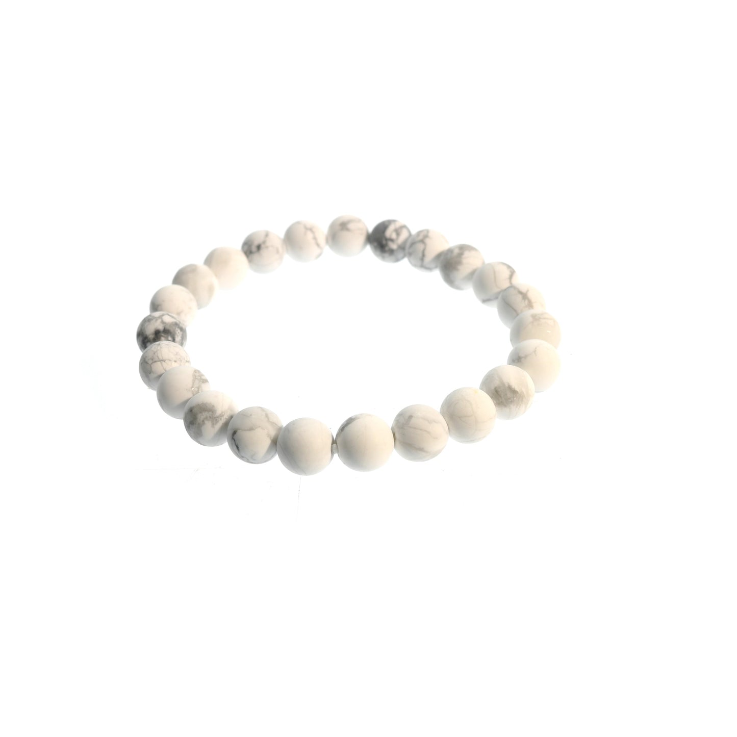 Natural howlite healing bracelet for anxiety relief and emotional balance