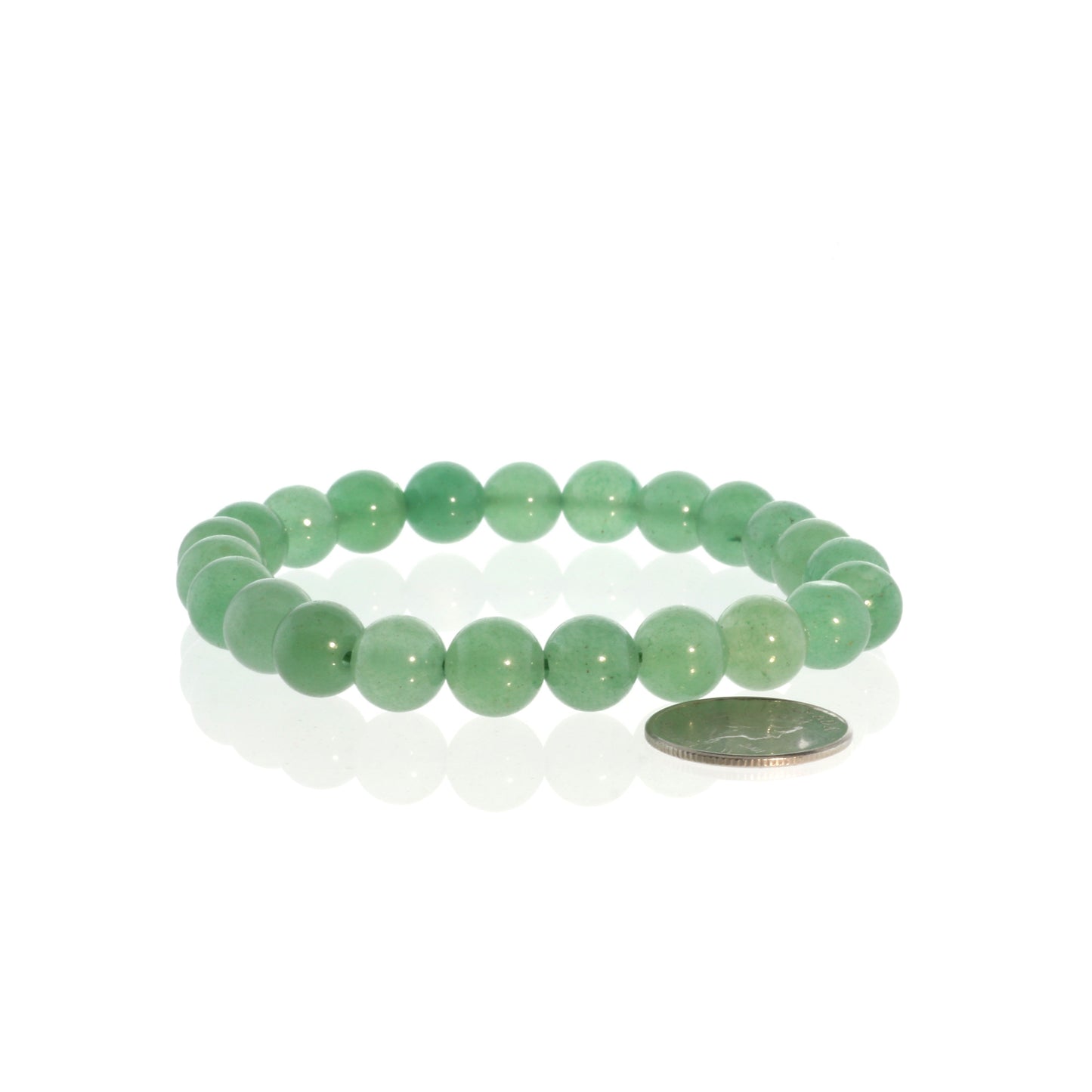 Natural green aventurine healing bracelet for confidence and emotional calm
