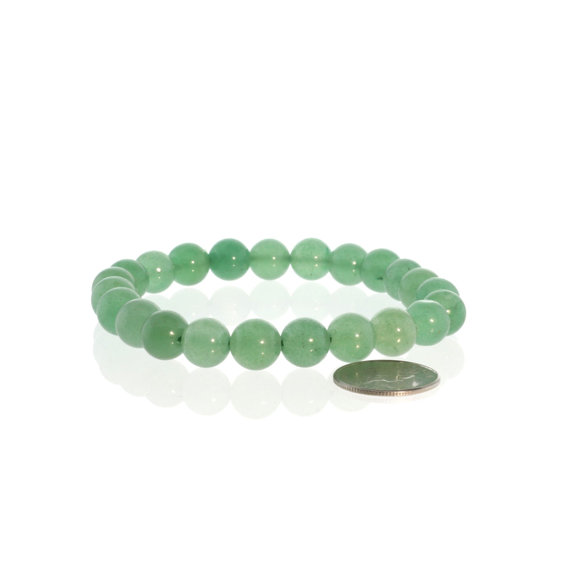 Natural green aventurine healing bracelet for confidence and emotional calm