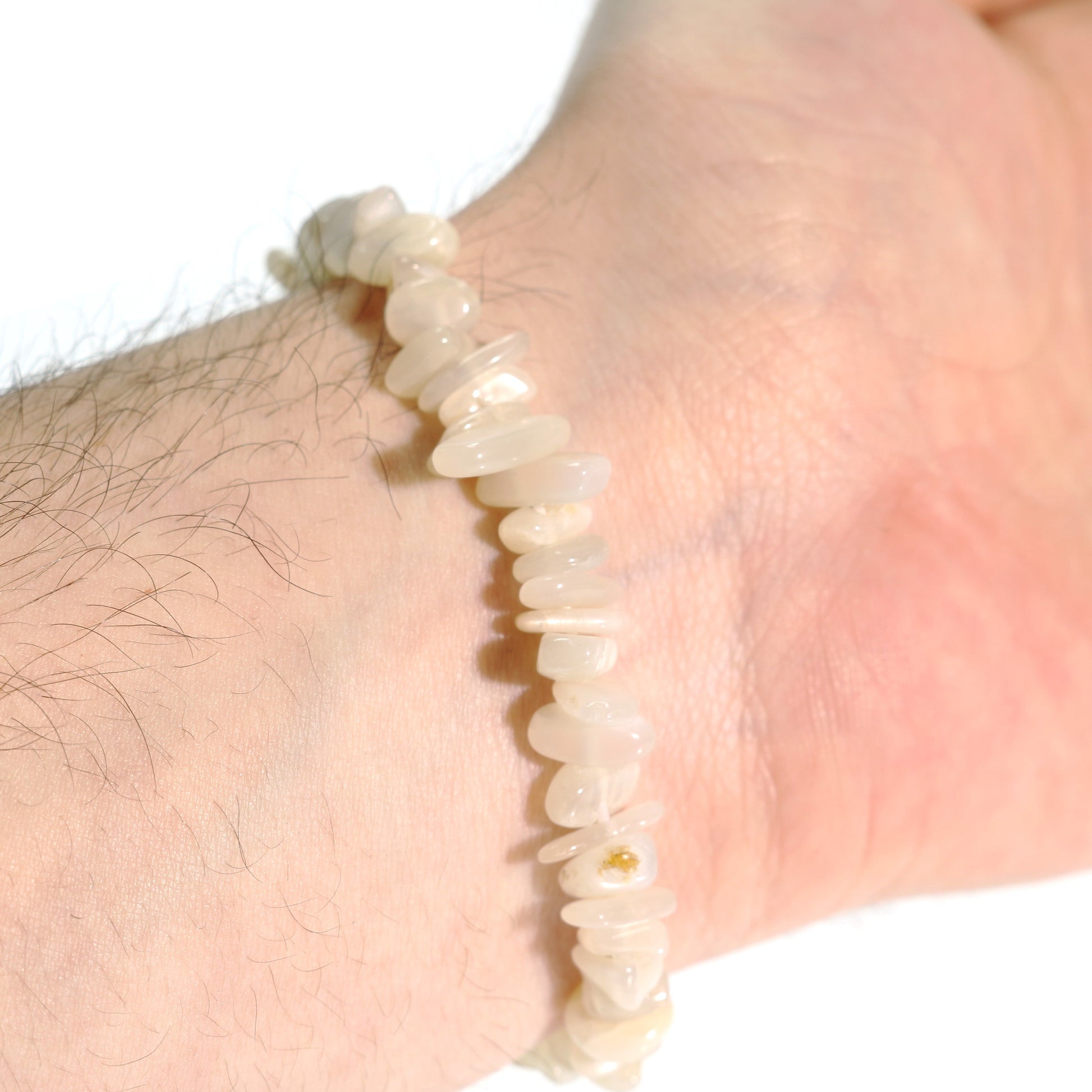 Crown chakra moonstone bracelet for spiritual awareness and divine feminine