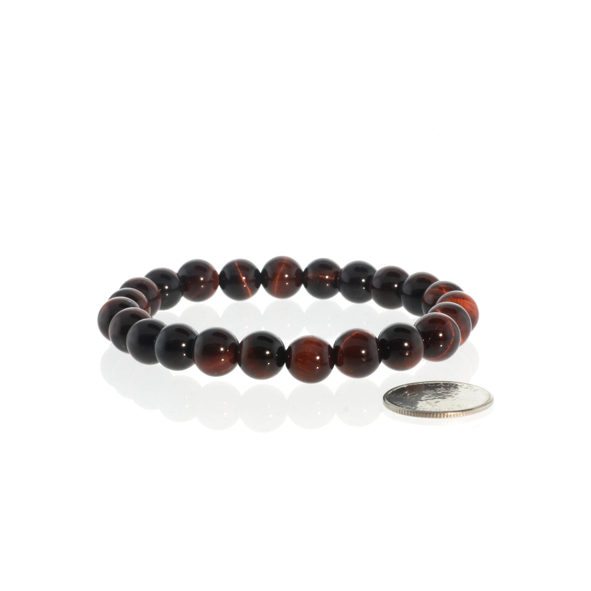 Motivating red tiger's eye bracelet for passion and willpower