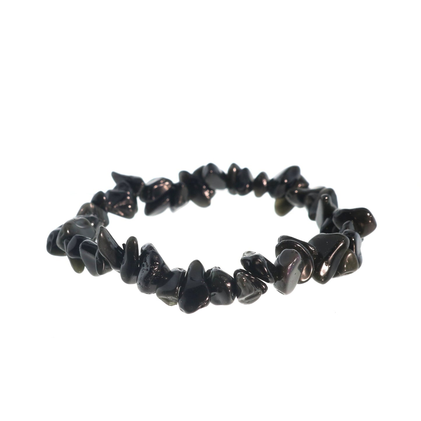 Obsidian crystal bracelet for anxiety relief and emotional balance
