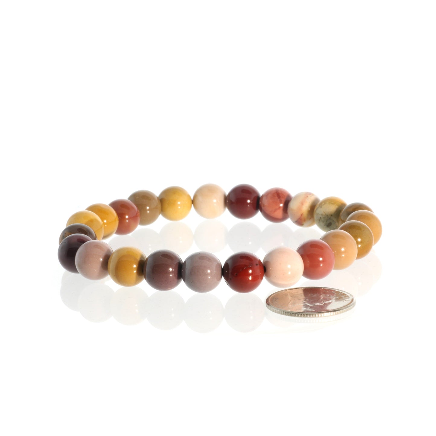 Mookaite jasper healing bracelet for emotional balance and adventure
