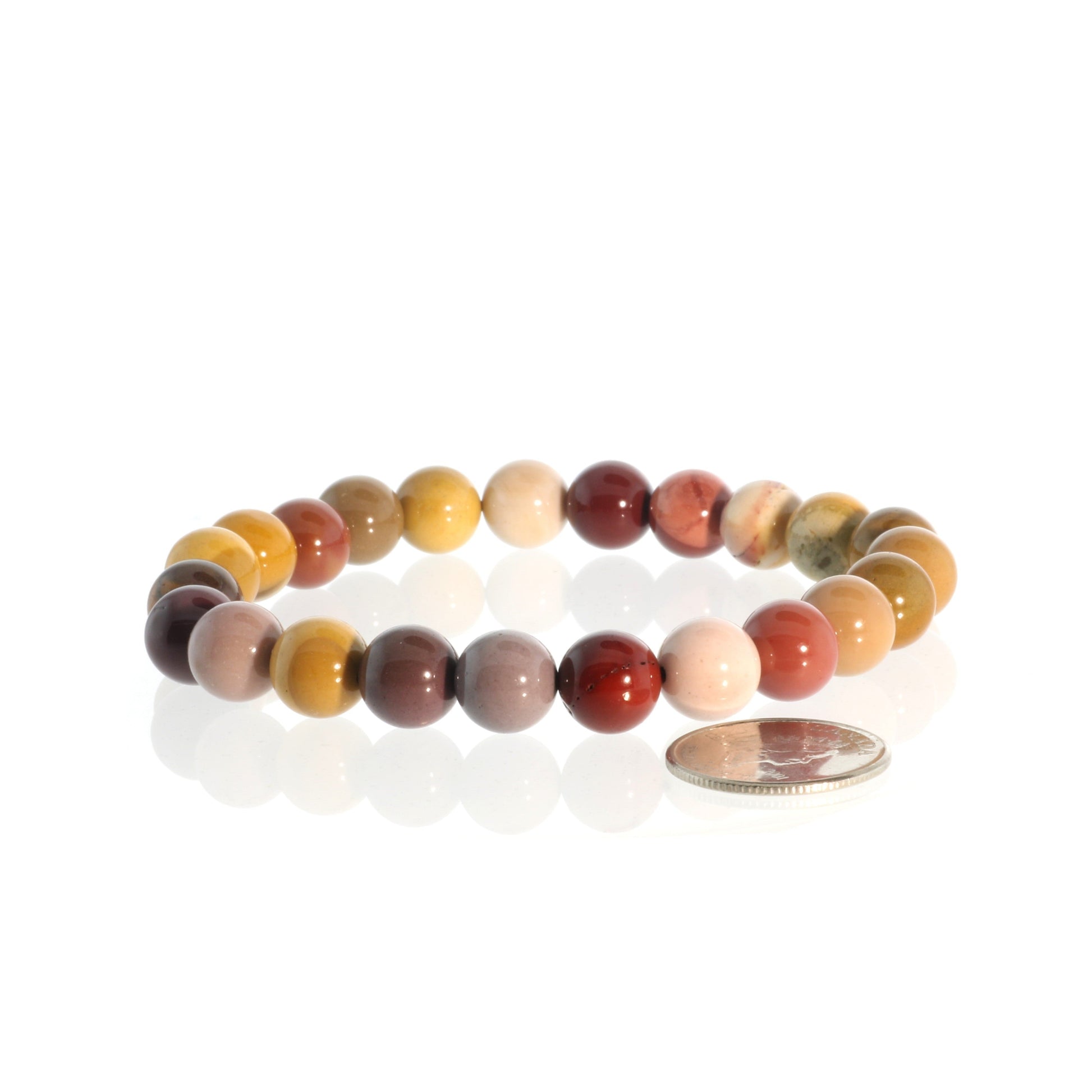 Mookaite jasper healing bracelet for emotional balance and adventure