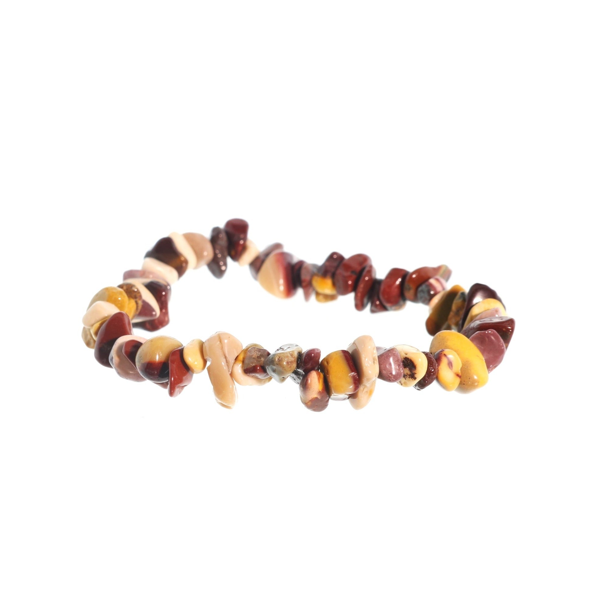 Earthy mookaite jasper bracelet for grounding and positive energy