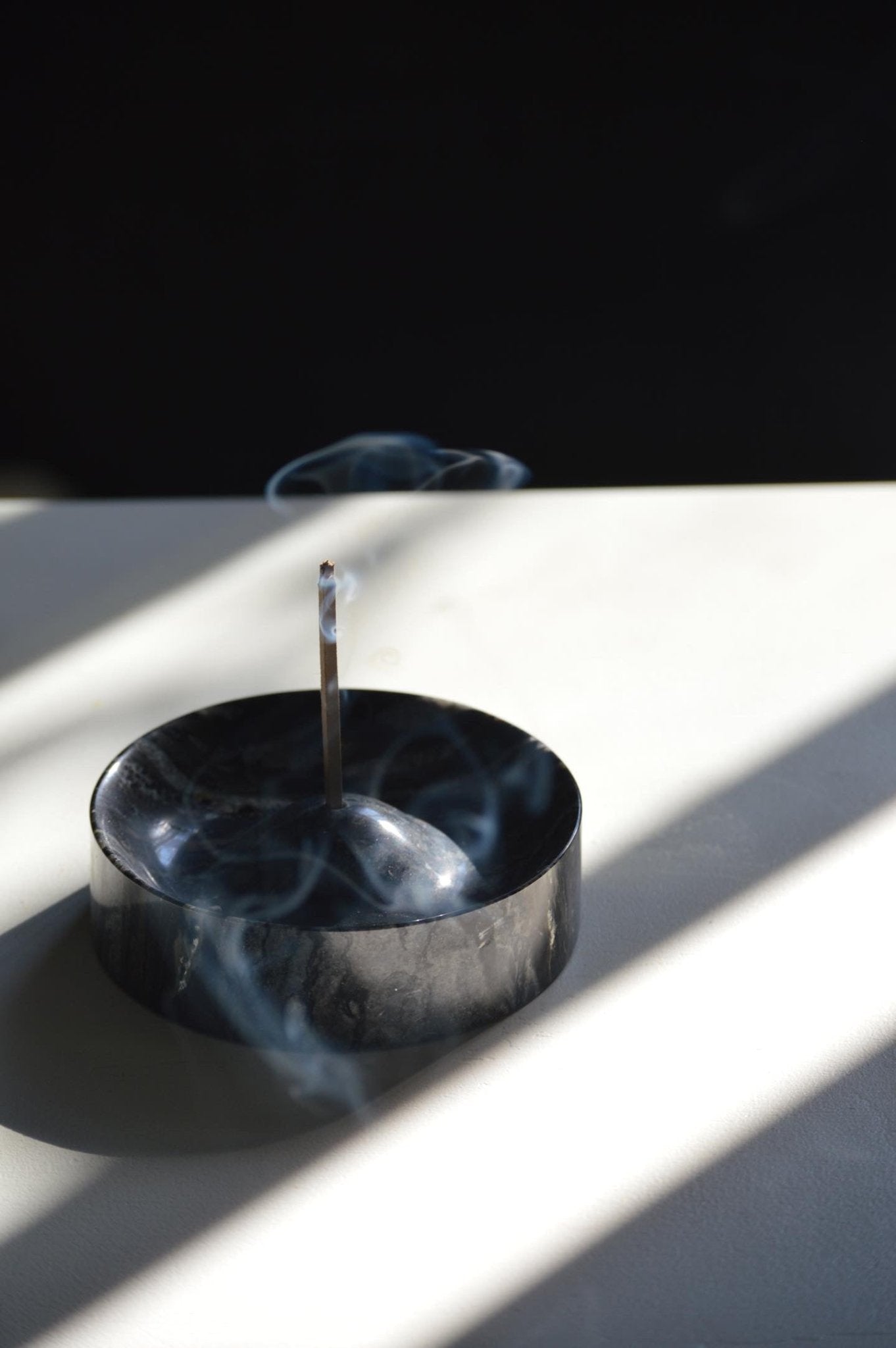 Incense Holder - Black Marble by Bursera - Best Life Apparel