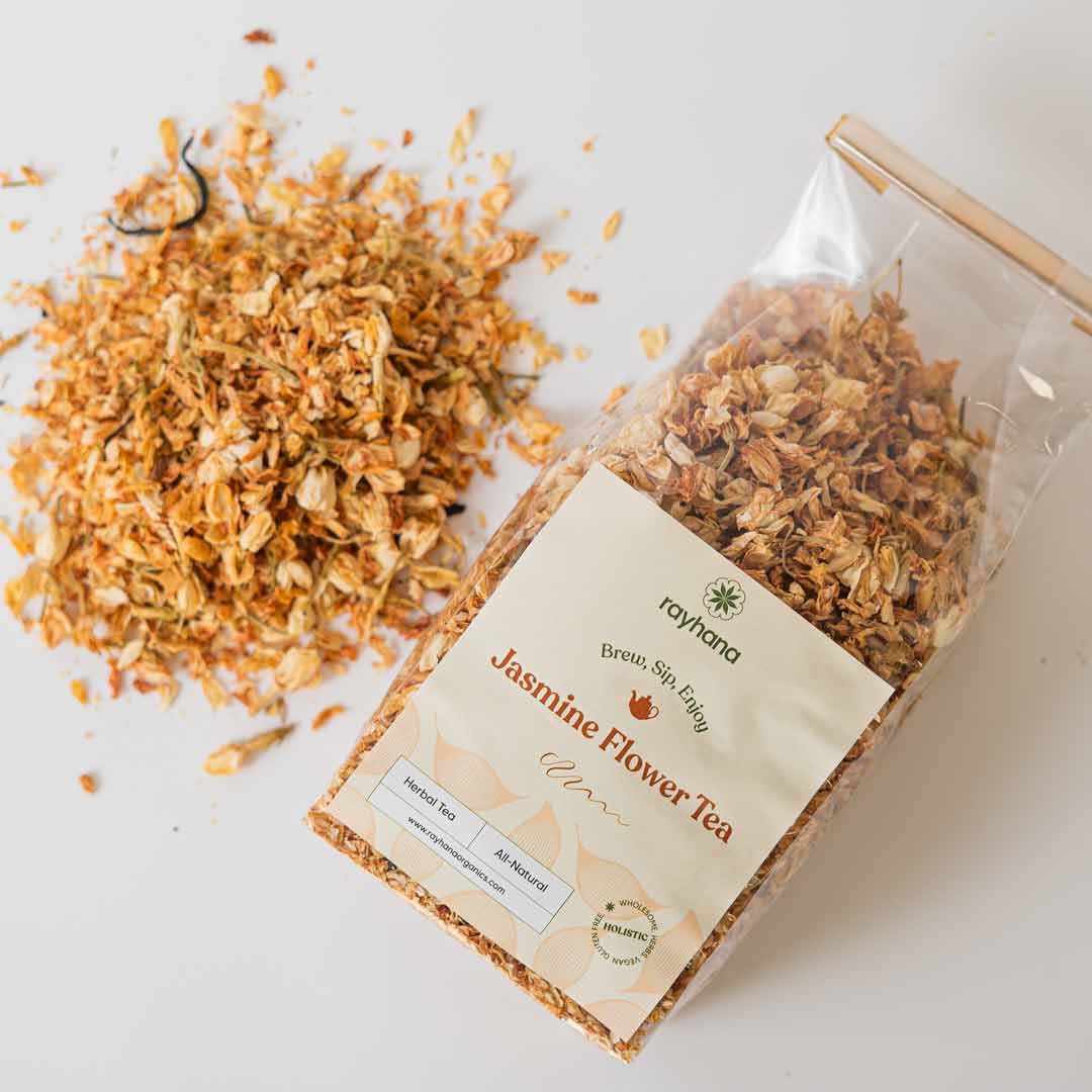 Jasmine Flower Herbal Tea – Rayhana Organics – Whole Dried Blossoms - Best Life Apparel