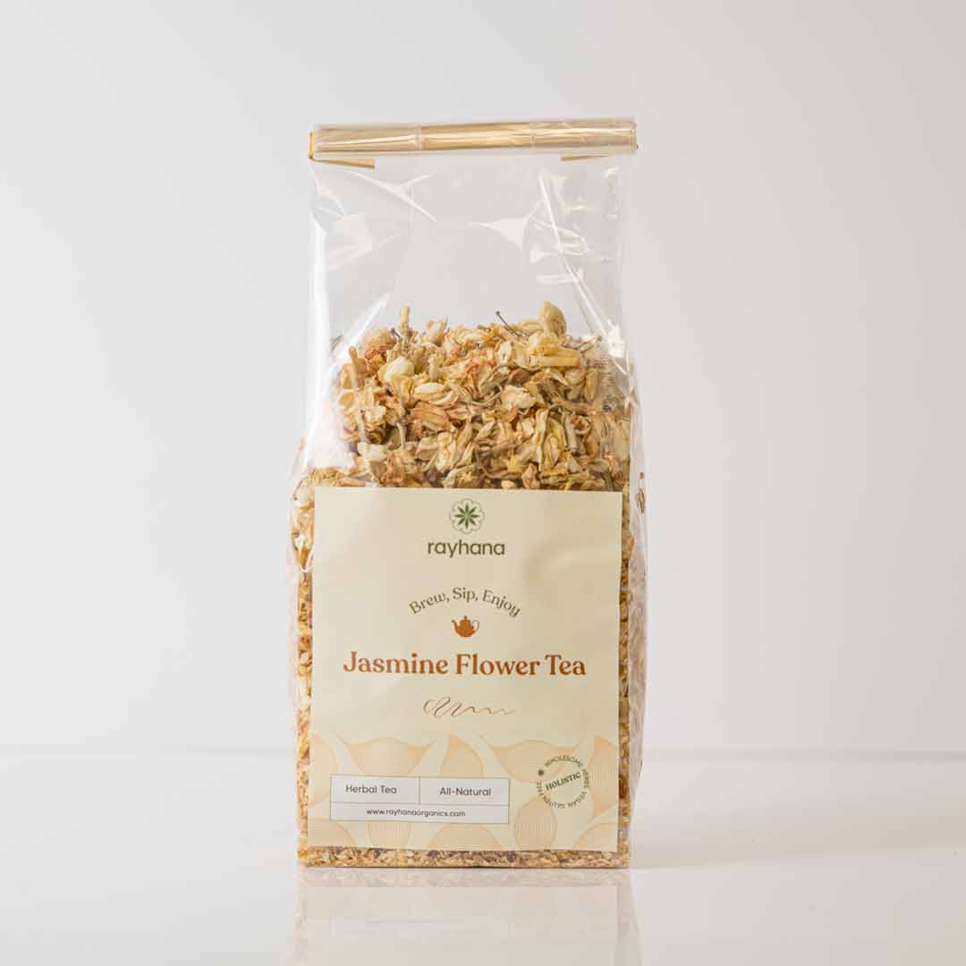 Jasmine flower herbal tea gift idea — whole dried blossoms for tea lovers and wellness seekers