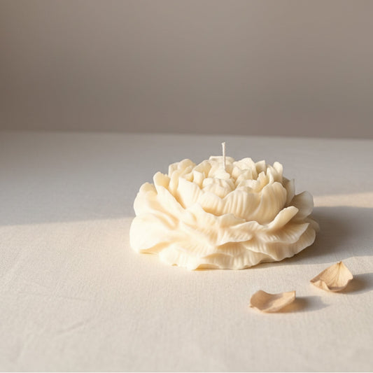 Large Peony Soy Candle | Sculptural Flower - Best Life Apparel