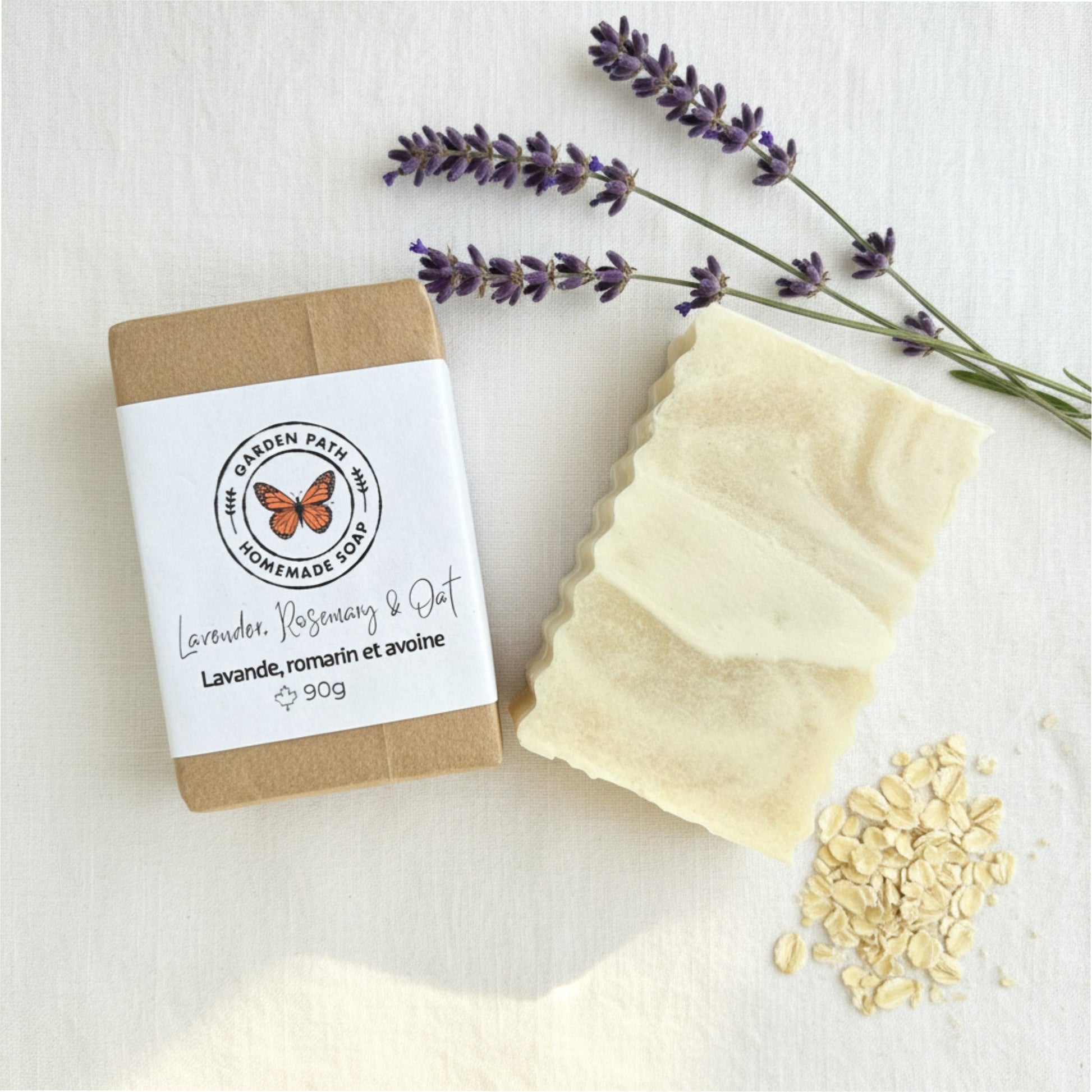 Lavender Rosemary Oatmeal Bar Soap | Natural Exfoliating Soap with Essential Oils - Best Life Apparel
