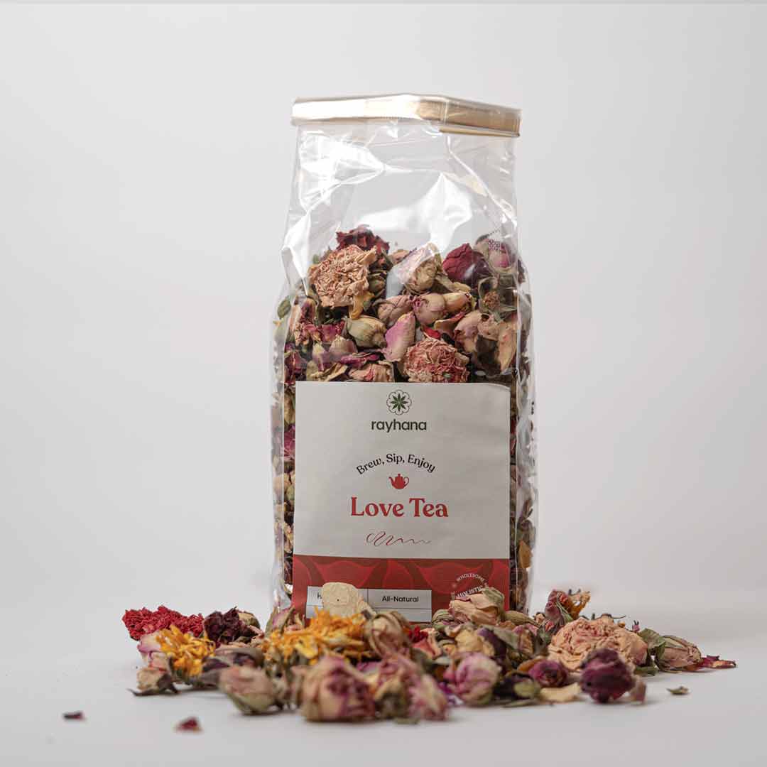 Love Tea – Mixed Rose Petals & Buds Herbal Tea - by Rayhana Organics - Best Life Apparel