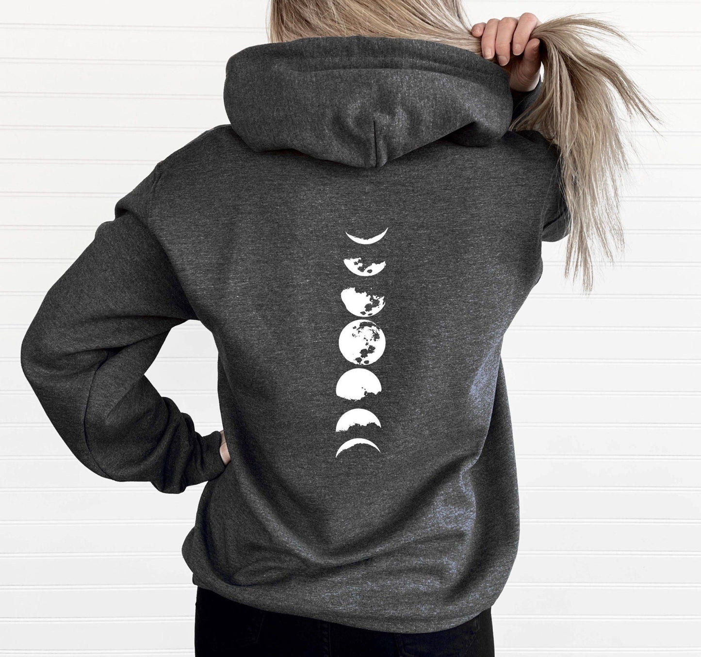 Moon Phases Hoodie - Its Only A Phase - Best Life Apparel