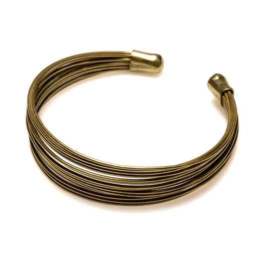 Multi Strand Wire Metal Cuff - Gold Colour - Best Life Apparel